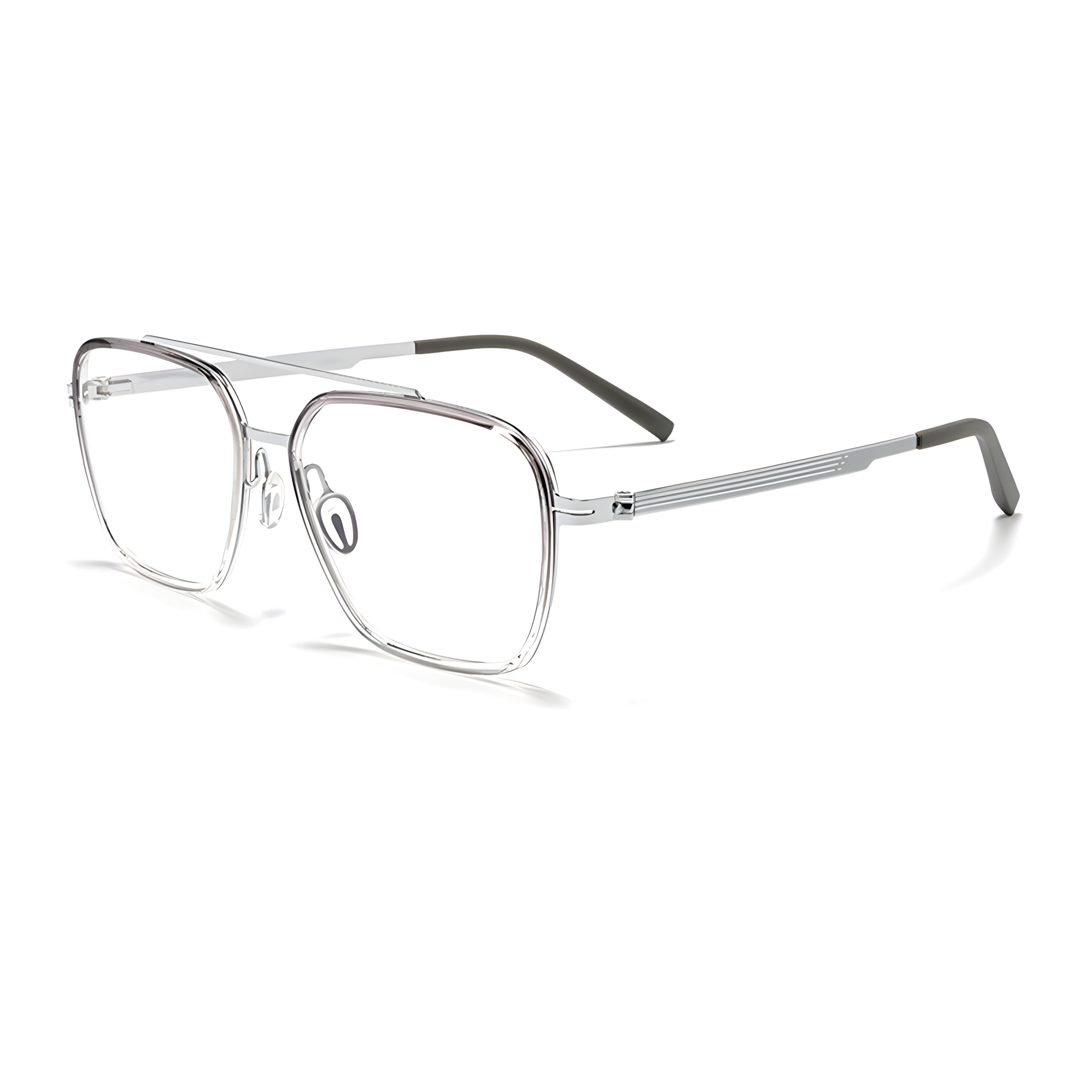 TAKAYAMA Gray/Silver Asian fit eyeglasses