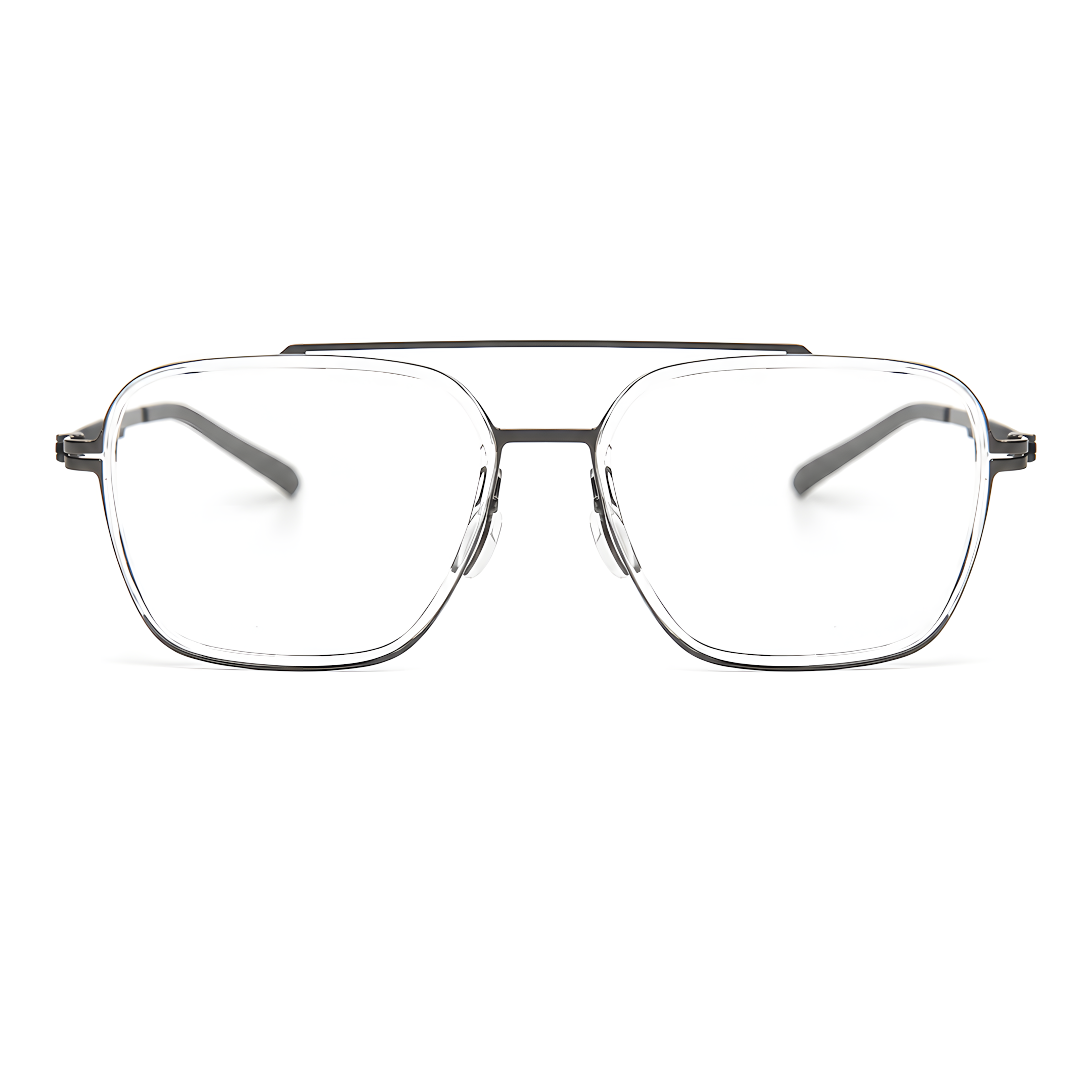 TAKAYAMA Translucent/Gunmetal Asian fit eyeglasses