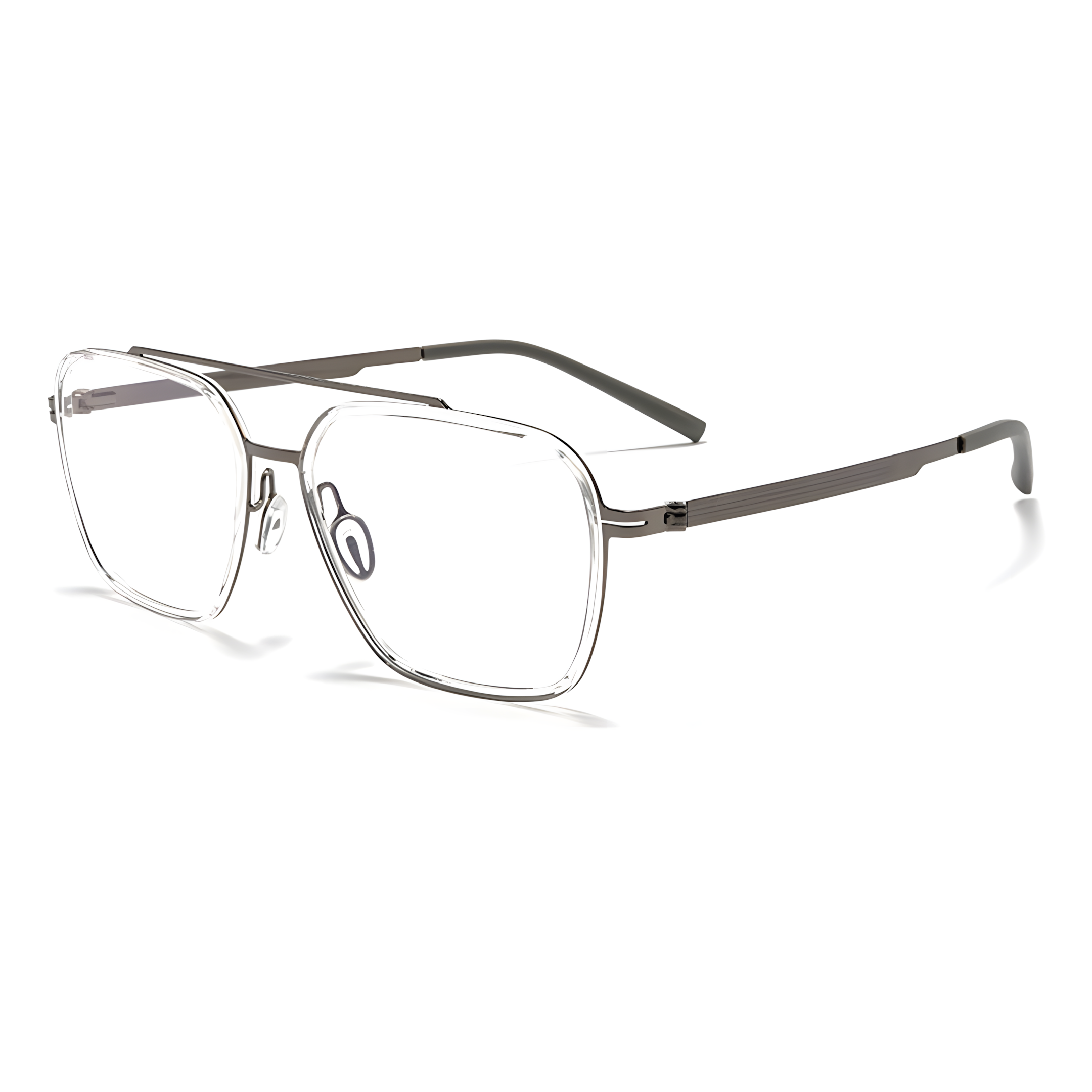 TAKAYAMA Translucent/Gunmetal Asian fit eyeglasses