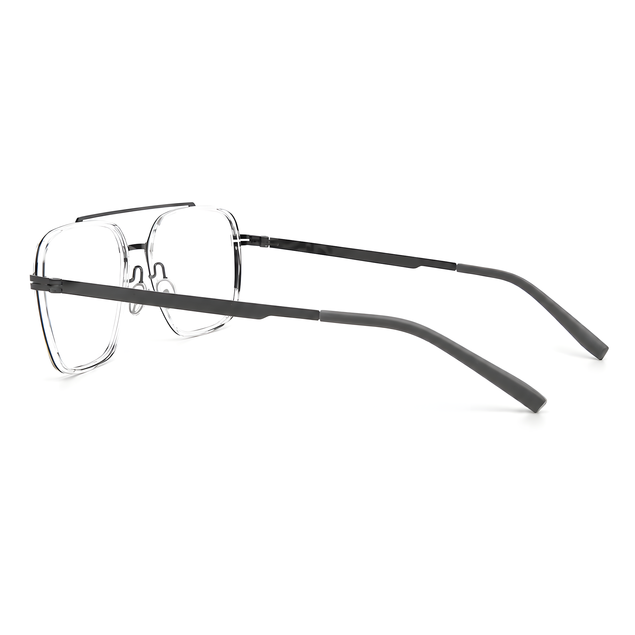 TAKAYAMA Translucent/Gunmetal Asian fit eyeglasses