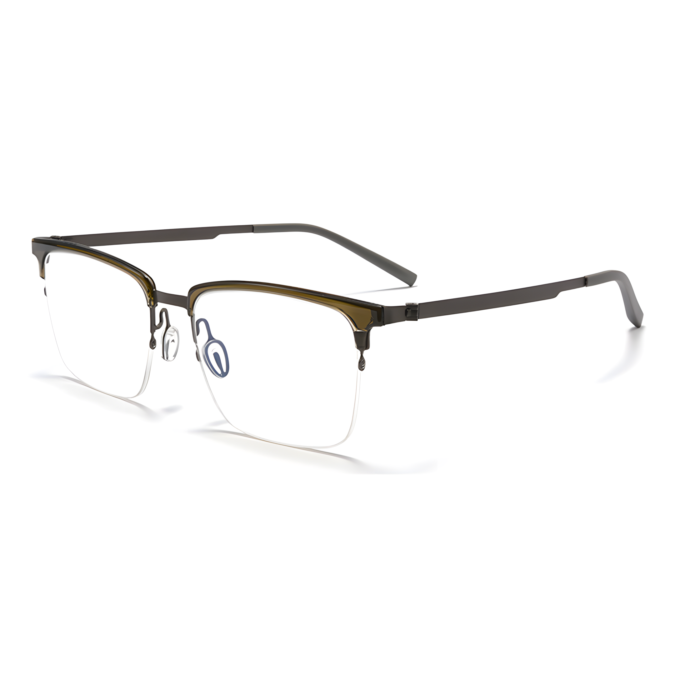 JEJU Tea/Gunmetal Asian fit eyeglasses