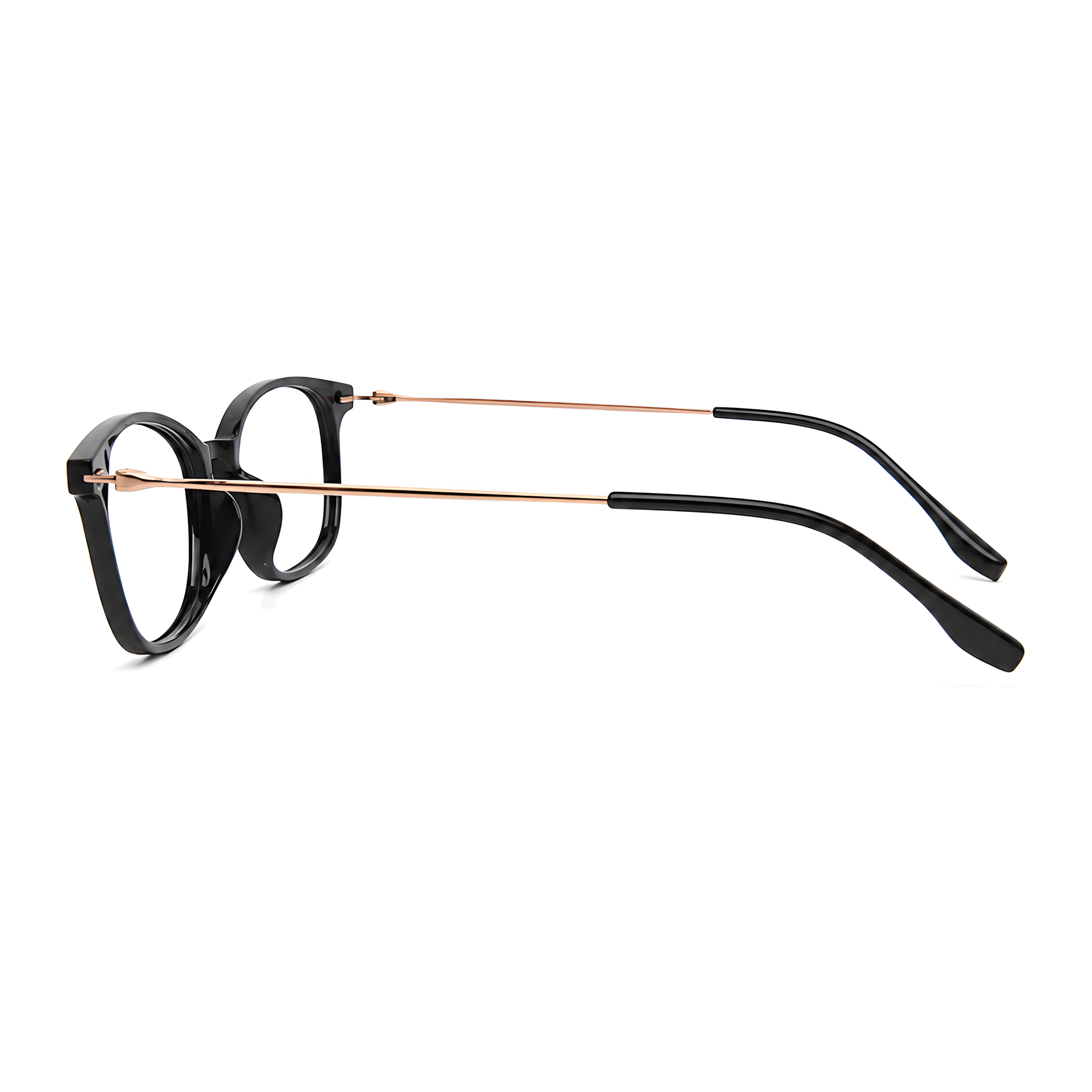 KOENJI Black/Rose Gold Asian fit eyeglasses