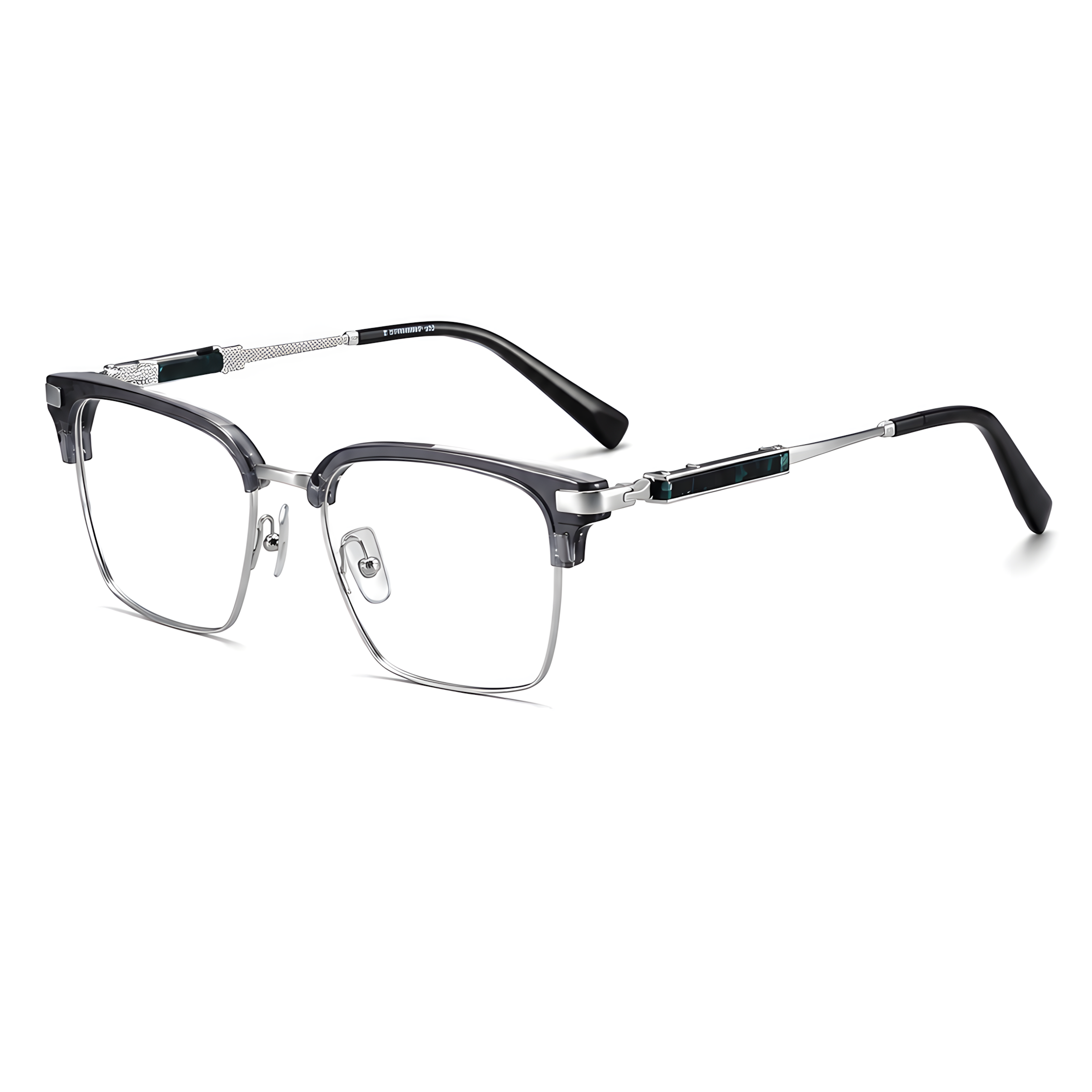 TSUBAKI eyeglasses - F-81099HT-CLEAR-GRAY (2)