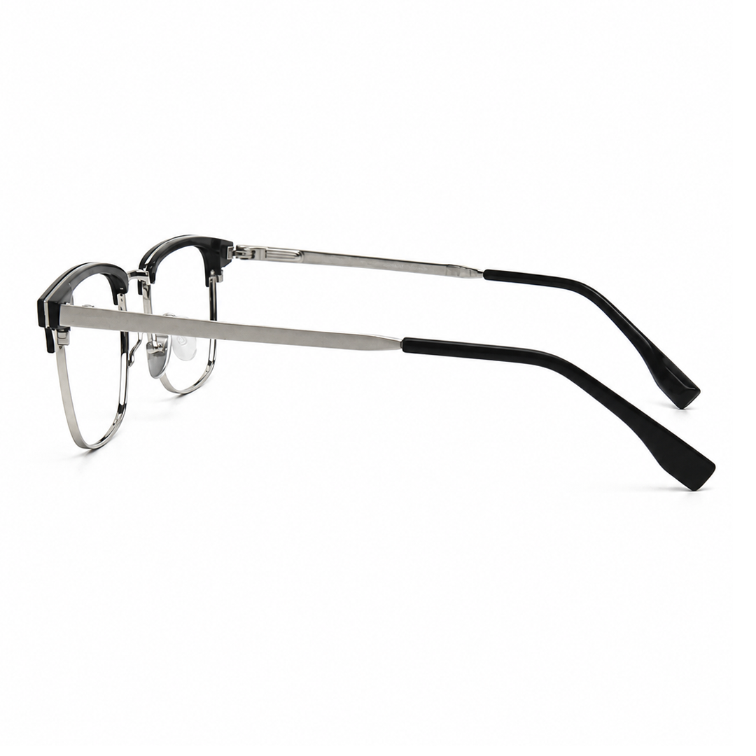 SUWON Black/Silver Asian fit eyeglasses
