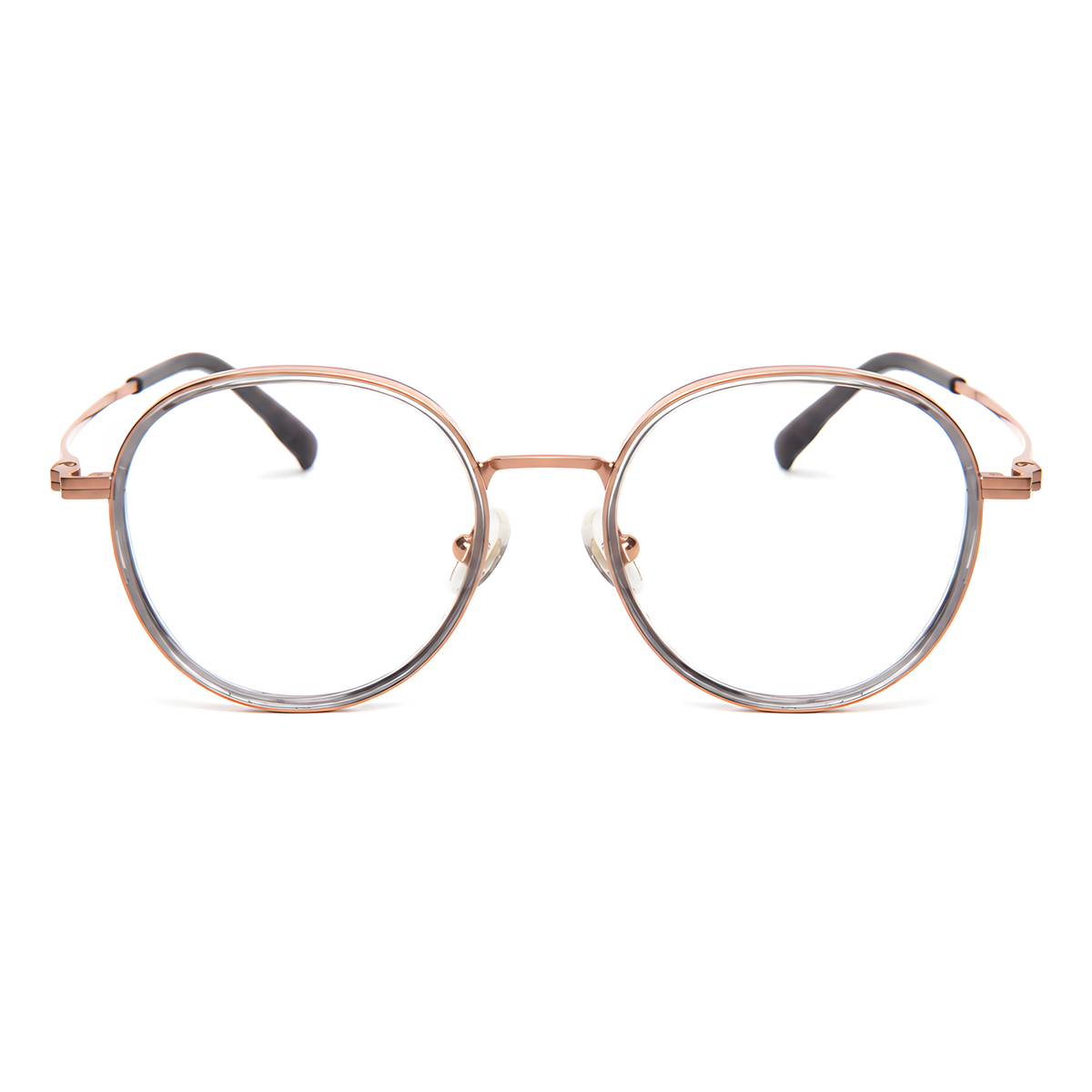 NIKKO Gray/Rose Gold Asian fit eyeglasses