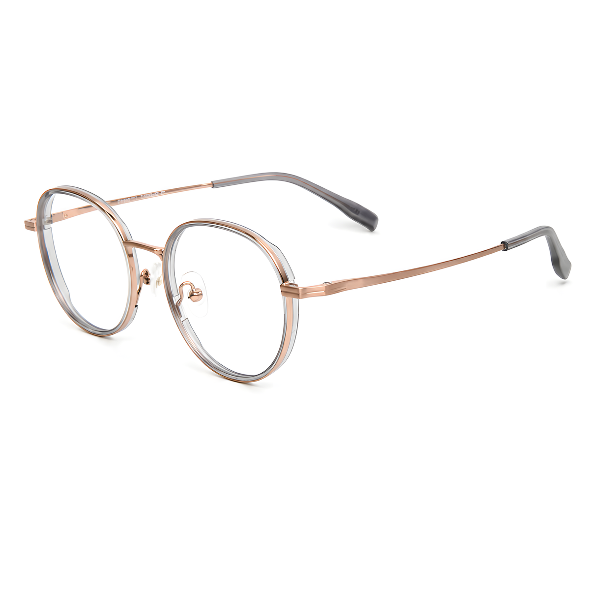 NIKKO Gray/Rose Gold Asian fit eyeglasses
