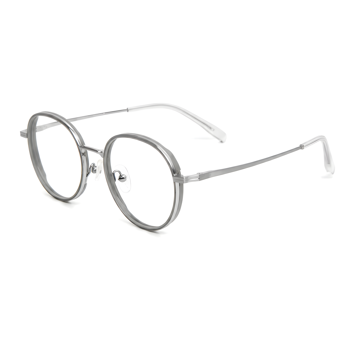 NIKKO Gray/Silver Asian fit eyeglasses
