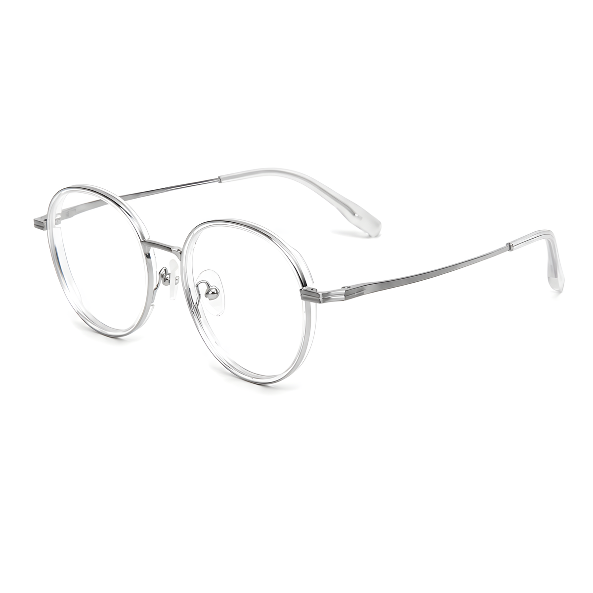 NIKKO Translucent/Silver Asian fit eyeglasses