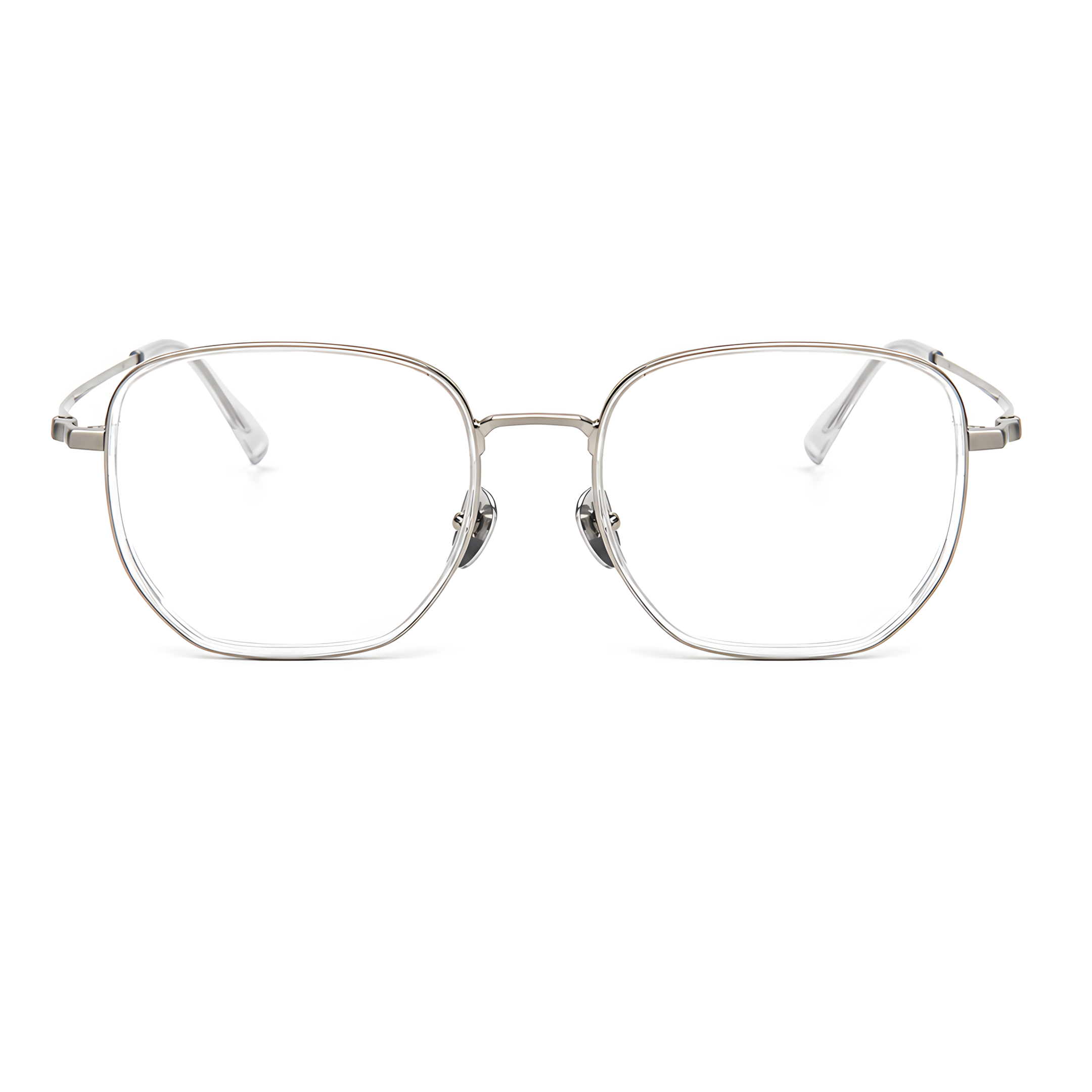 NOZOMI transparent silver (2) eyeglasses