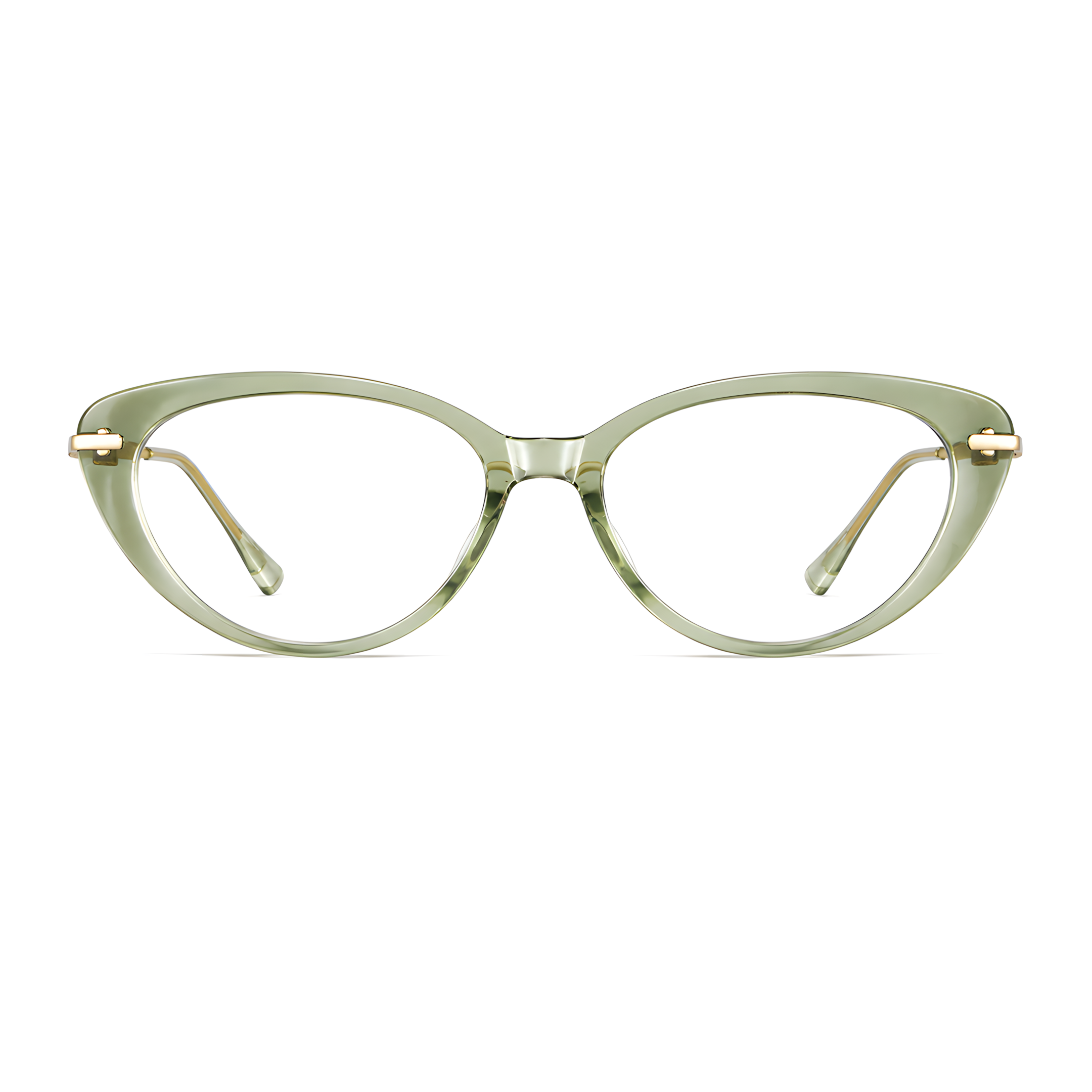 IROHA eyeglasses - F-GG567F-CLEAR-GREEN