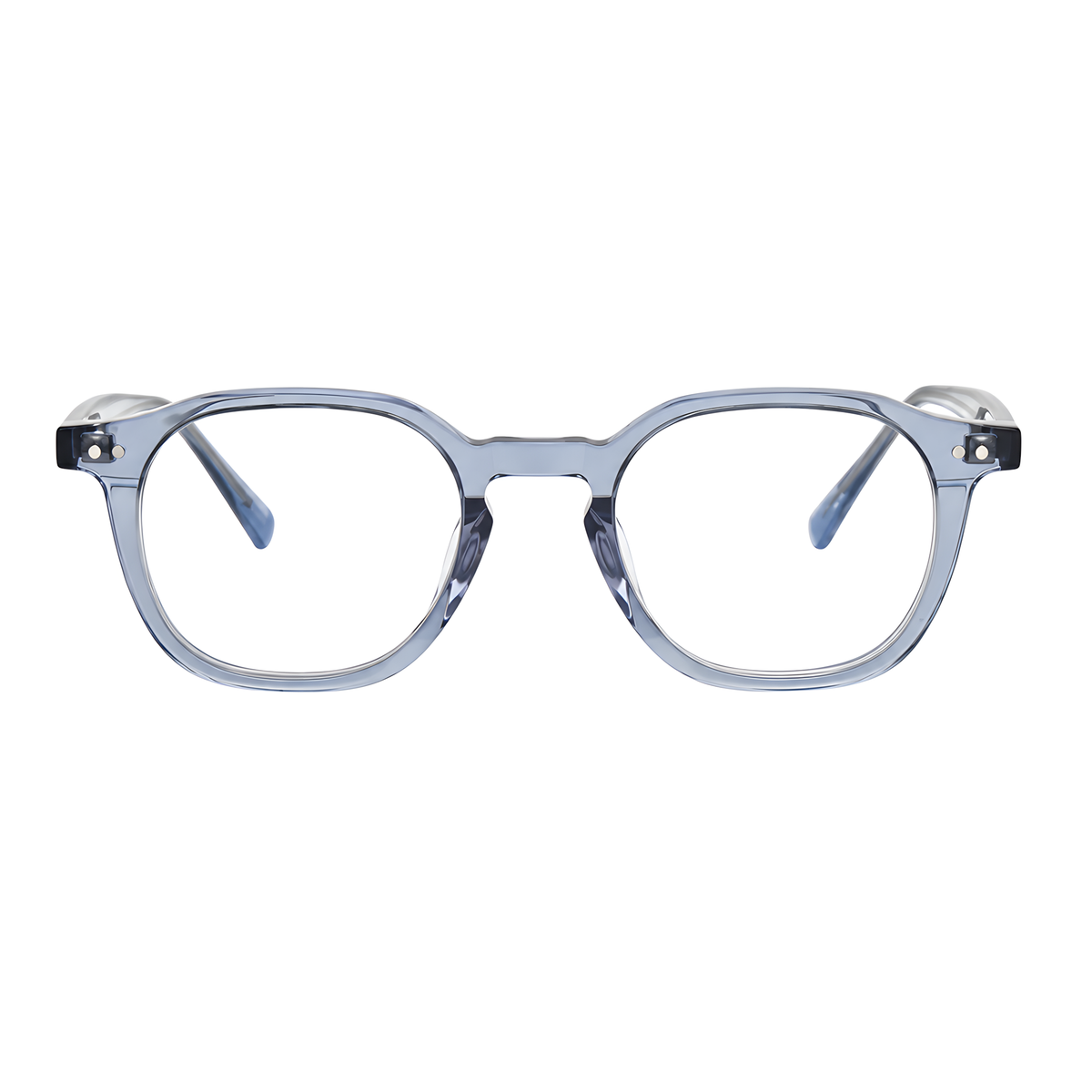AOMORI Asian fit eyeglasses - GG6013F白底图透蓝2