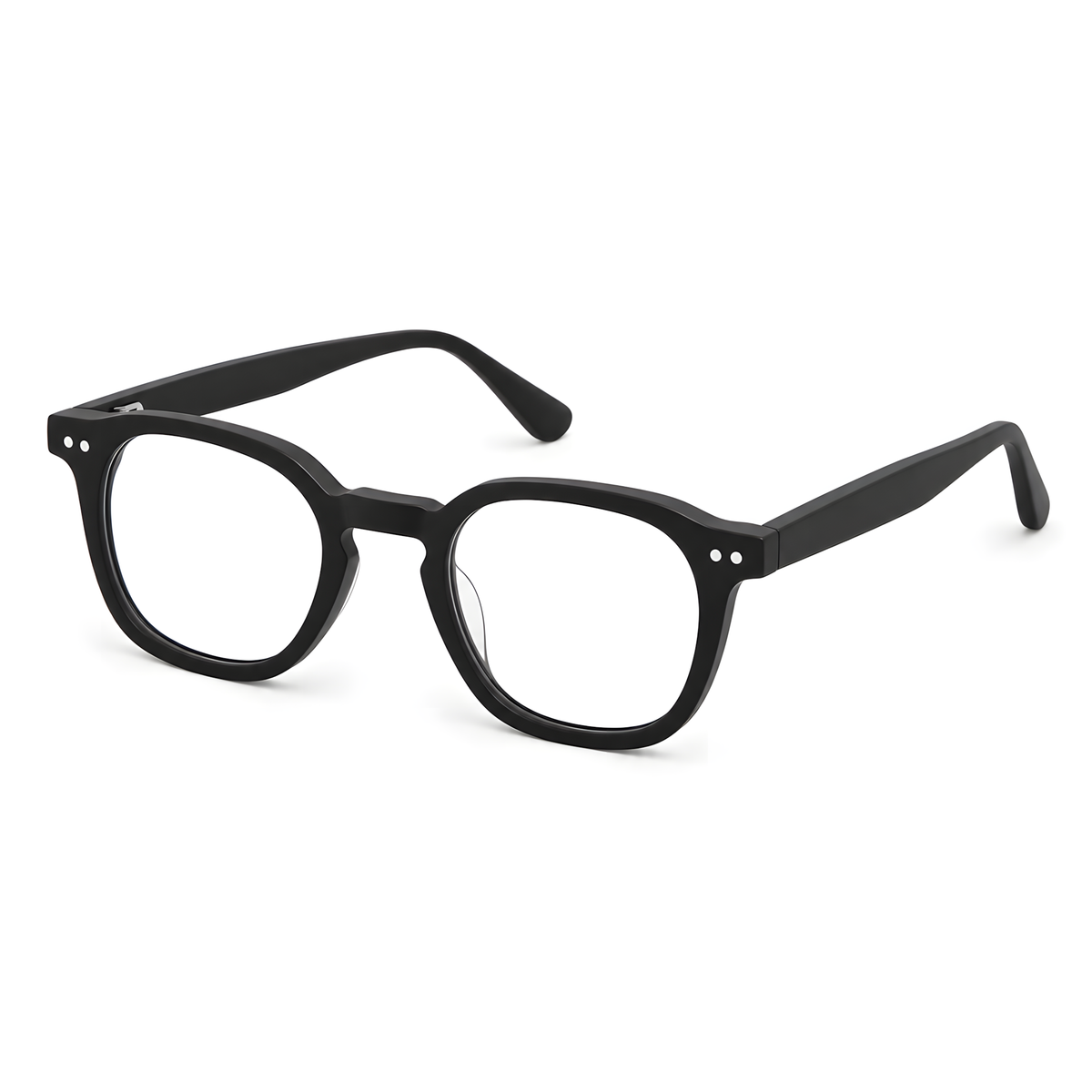 AOMORI Asian fit eyeglasses - GG6013F白底图磨砂黑3