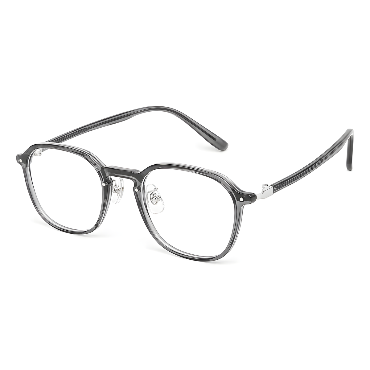 KOBARI Asian fit eyeglasses - KBT98C51白底图透灰2
