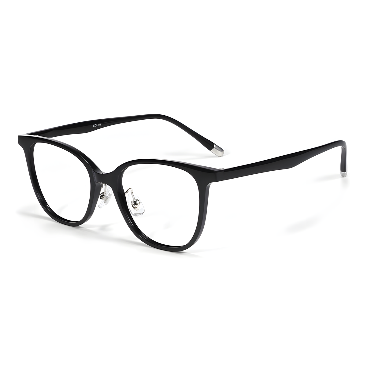 OKINAWA Asian fit eyeglasses - W2003白底图黑色