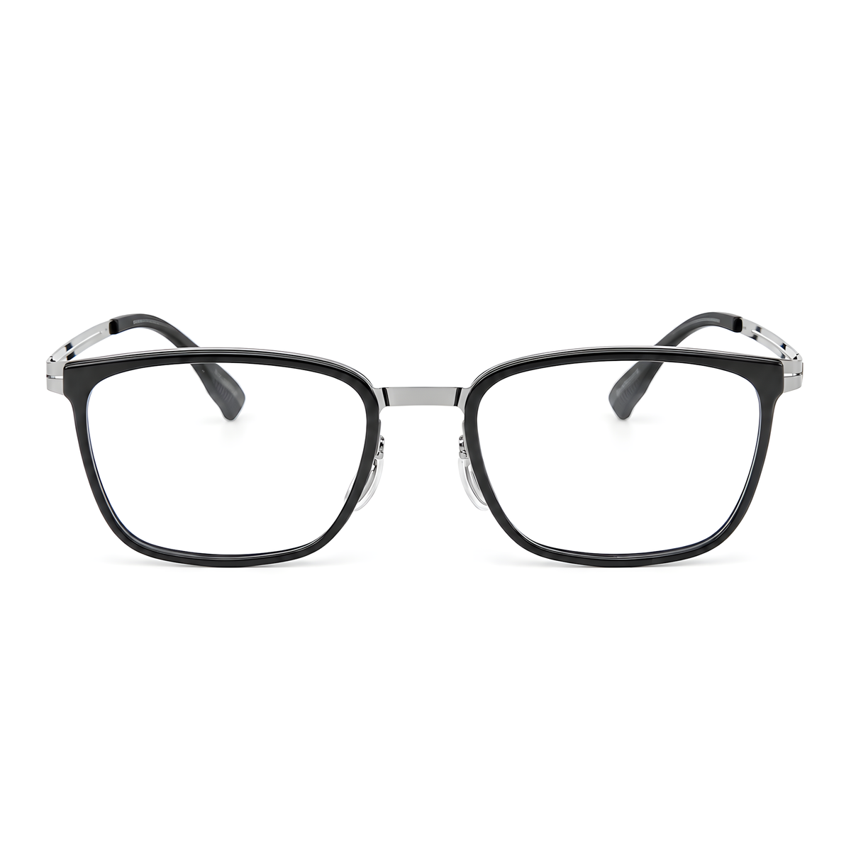 MIZUHO eyeglasses 8606HT白底图黑银2