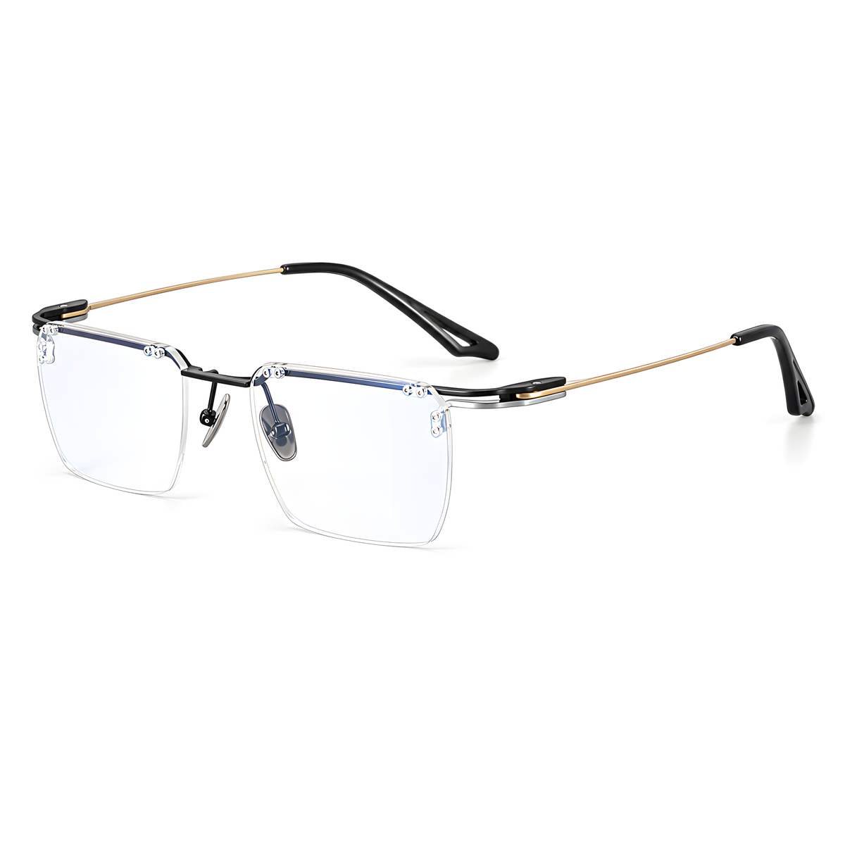 ASAHIKAWA eyeglasses ACT-10白底图黑银金3