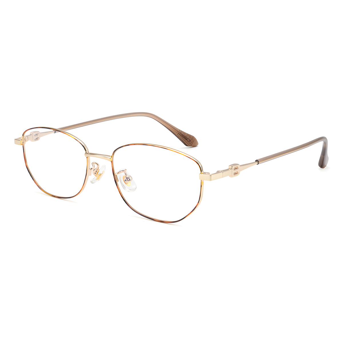 KURE eyeglasses 58273白底图玳瑁金2