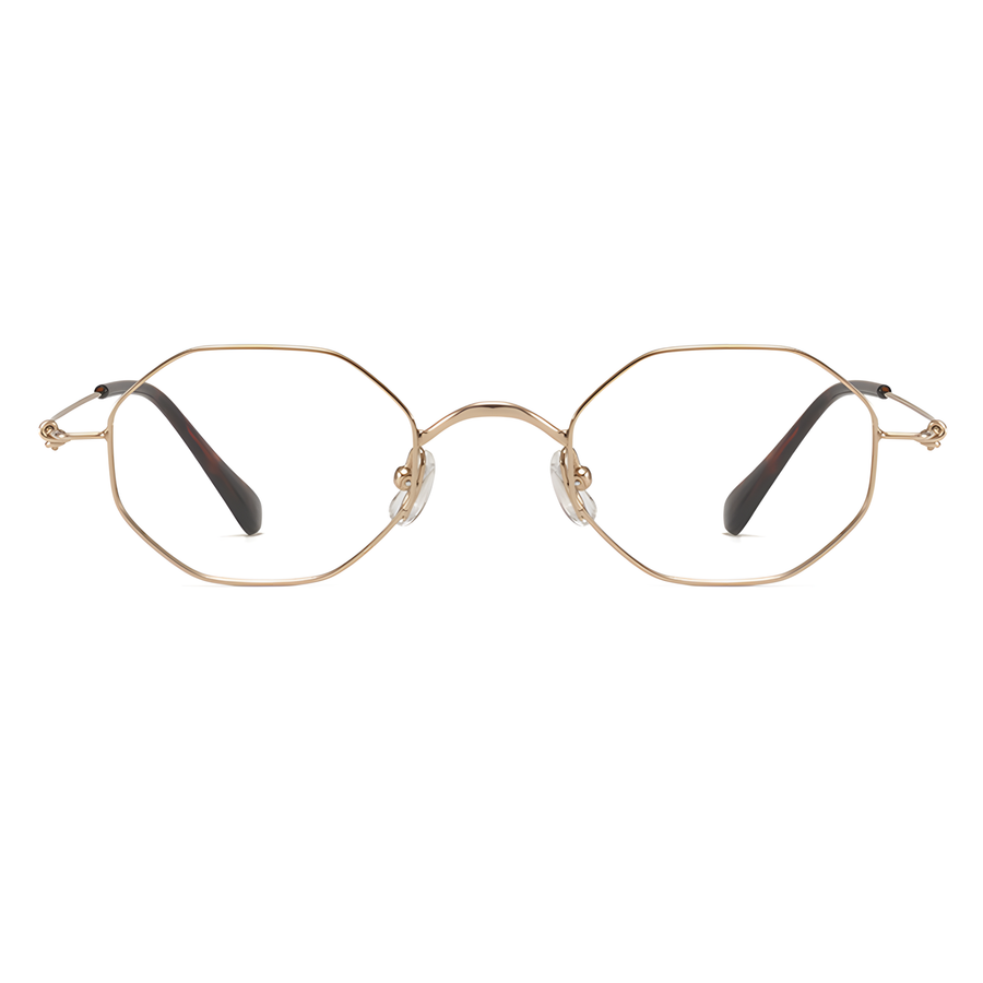 NIIGATA Gold eyeglasses front view