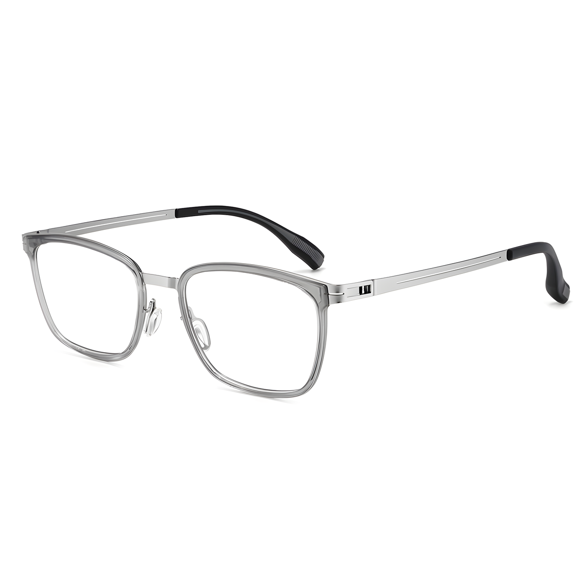 MIZUHO eyeglasses 8606HT白底图透灰银3