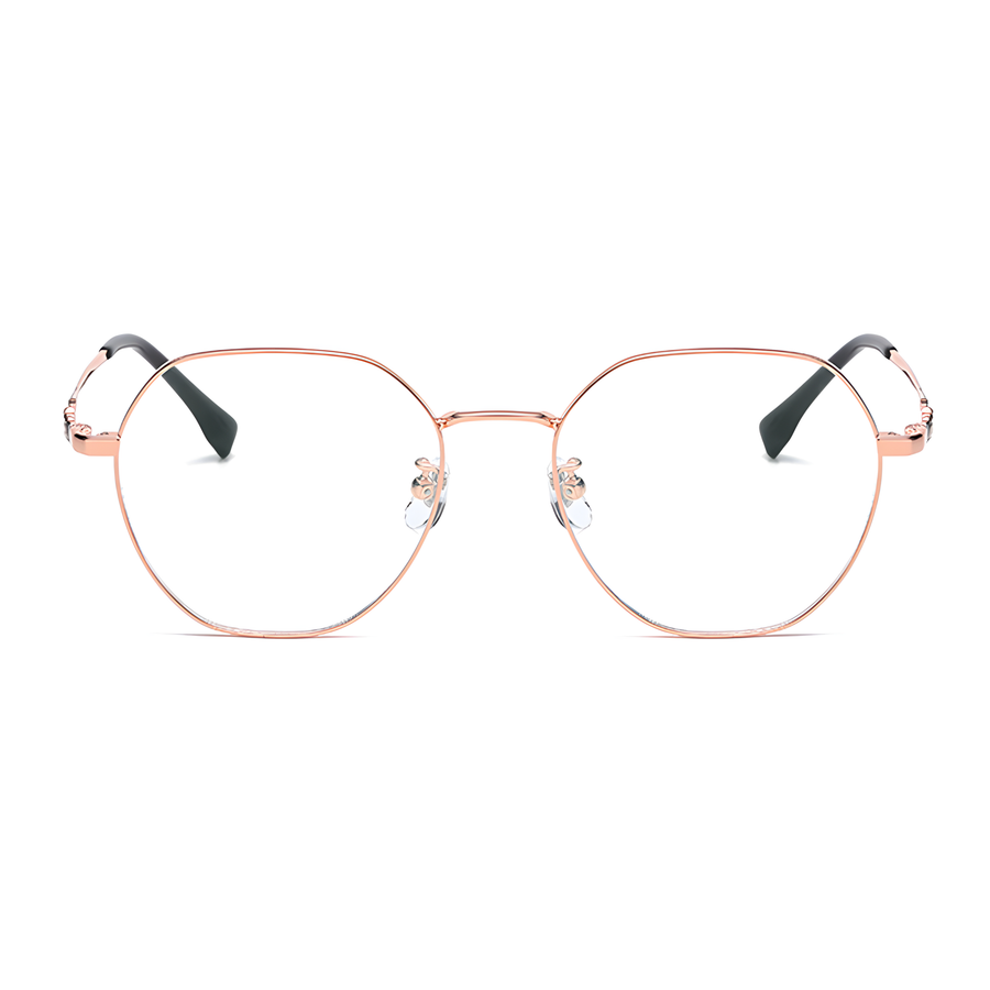 YAMAGATA Rose Gold eyeglasses front view