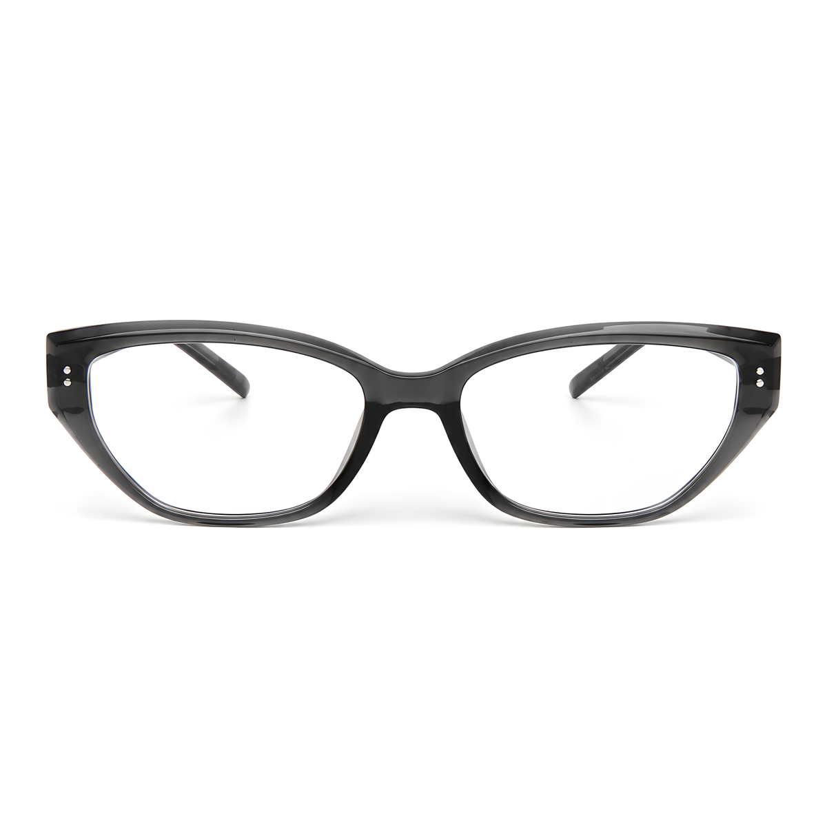 HACHINOHE Clear Grey eyeglasses front view