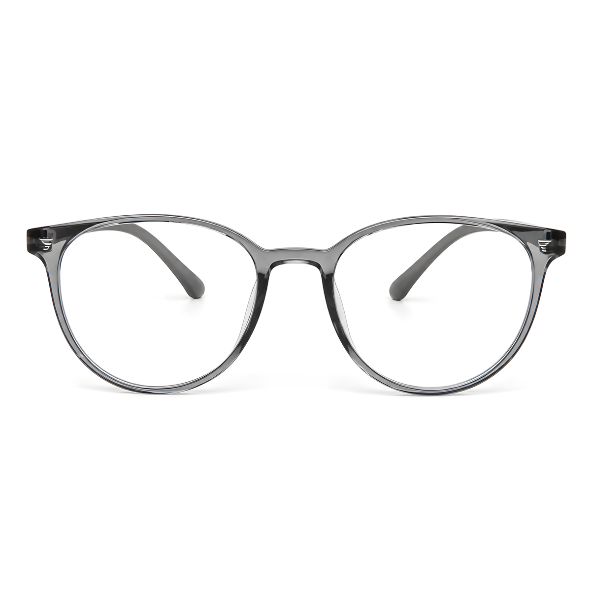 IWAKUNI Clear Grey eyeglasses side view