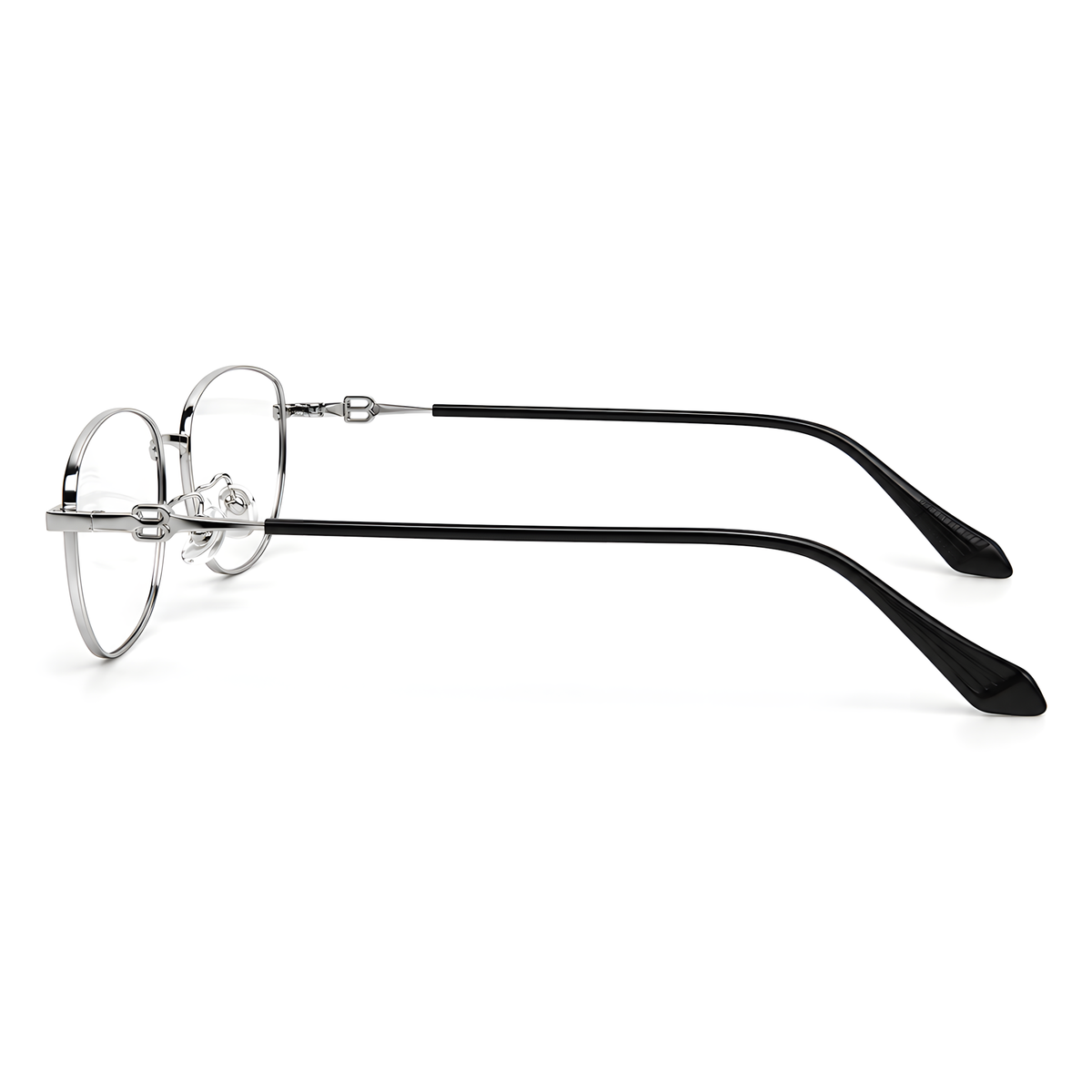 KURE eyeglasses 58273白底图黑银2