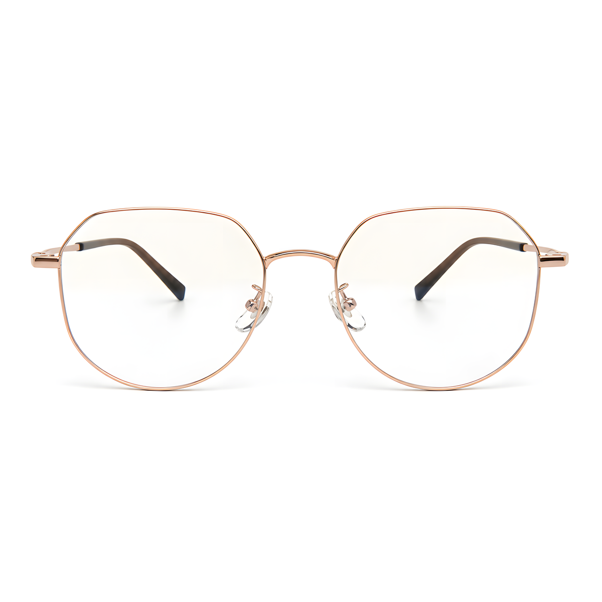 NUMAZU eyeglasses TI0259L白底图玫瑰金