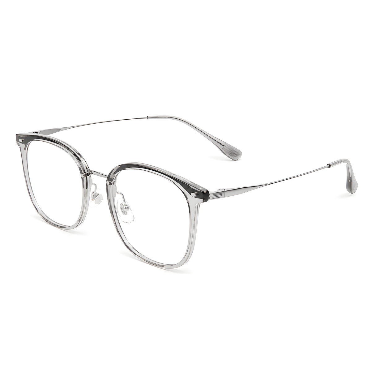 MIYAZAKI Clear Grey eyeglasses side view
