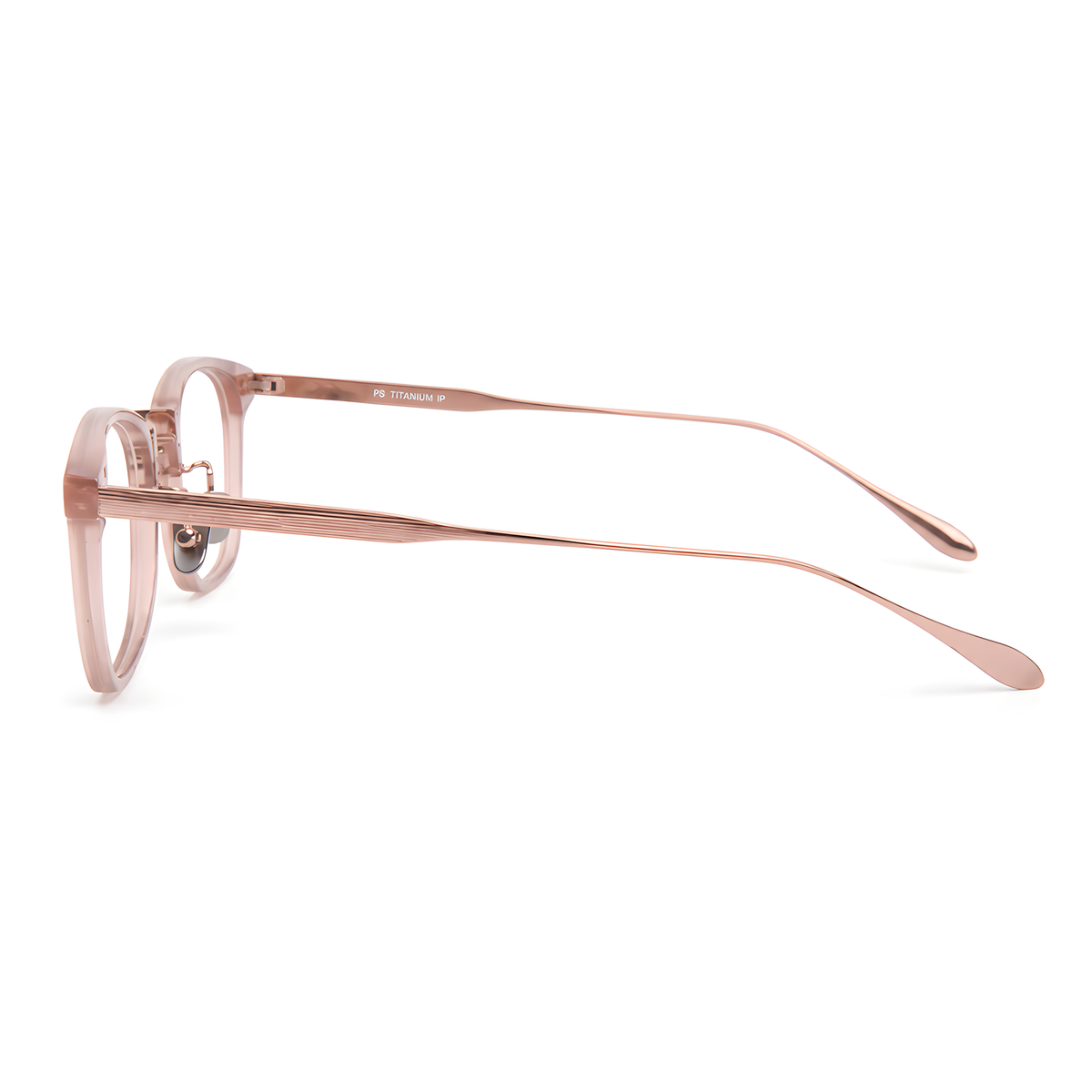 MAEBASHI eyeglasses M80922白底图透粉玫金2