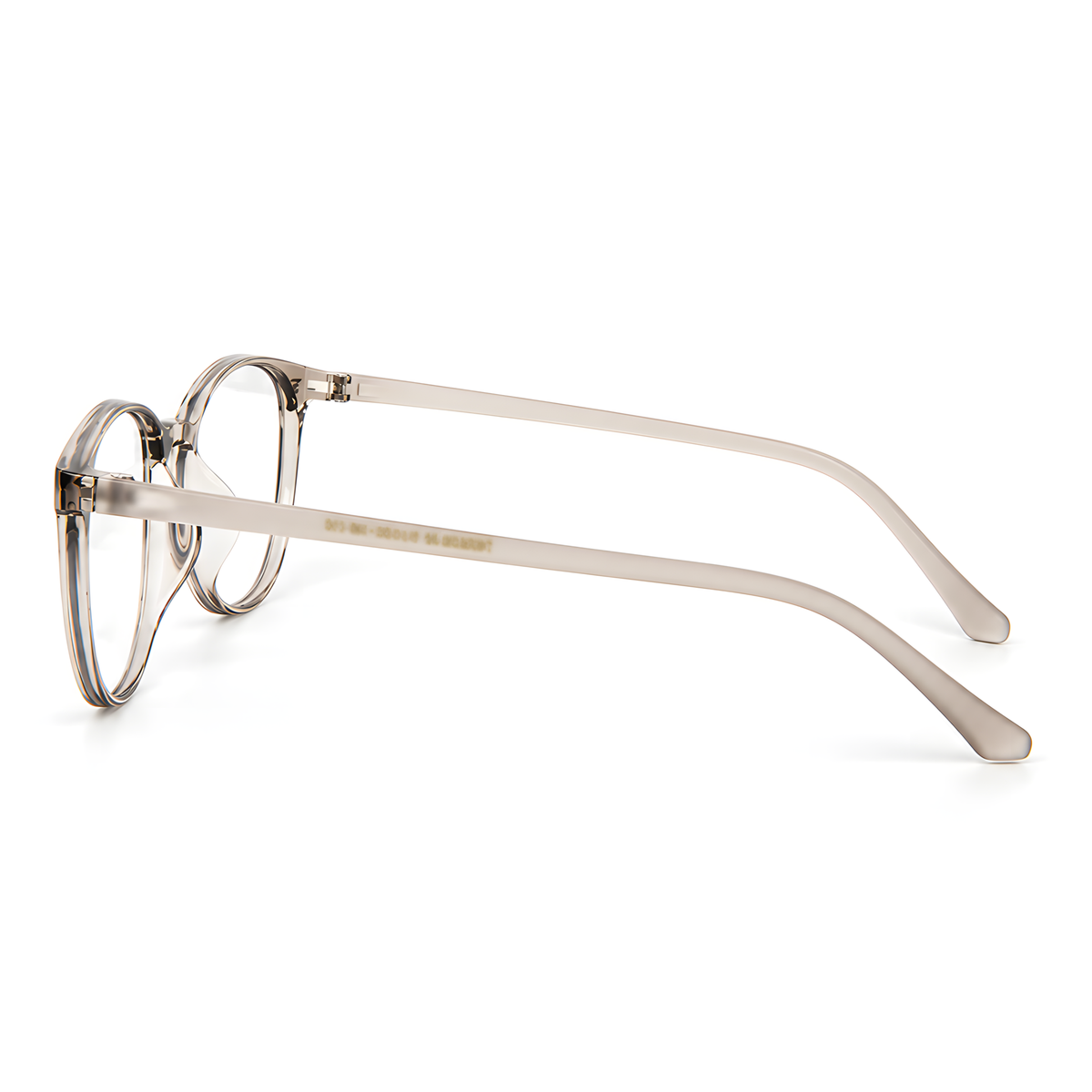 IWAKUNI Light Tea eyeglasses angle view