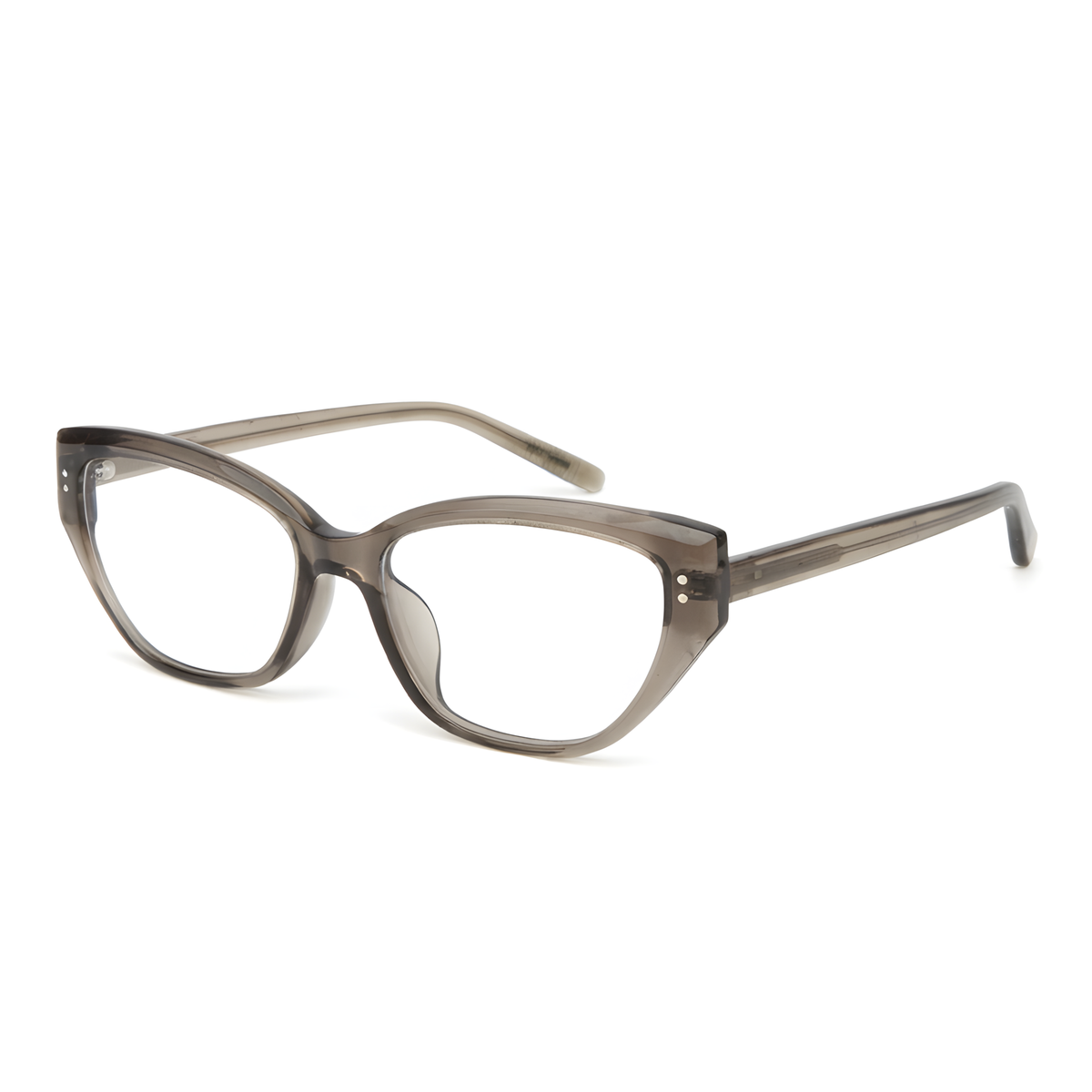 HACHINOHE Khaki eyeglasses angle view