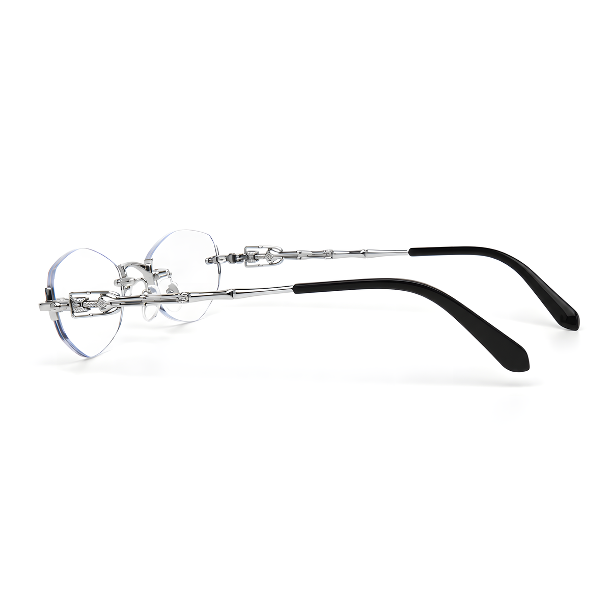 IZUMO Silver eyeglasses side view