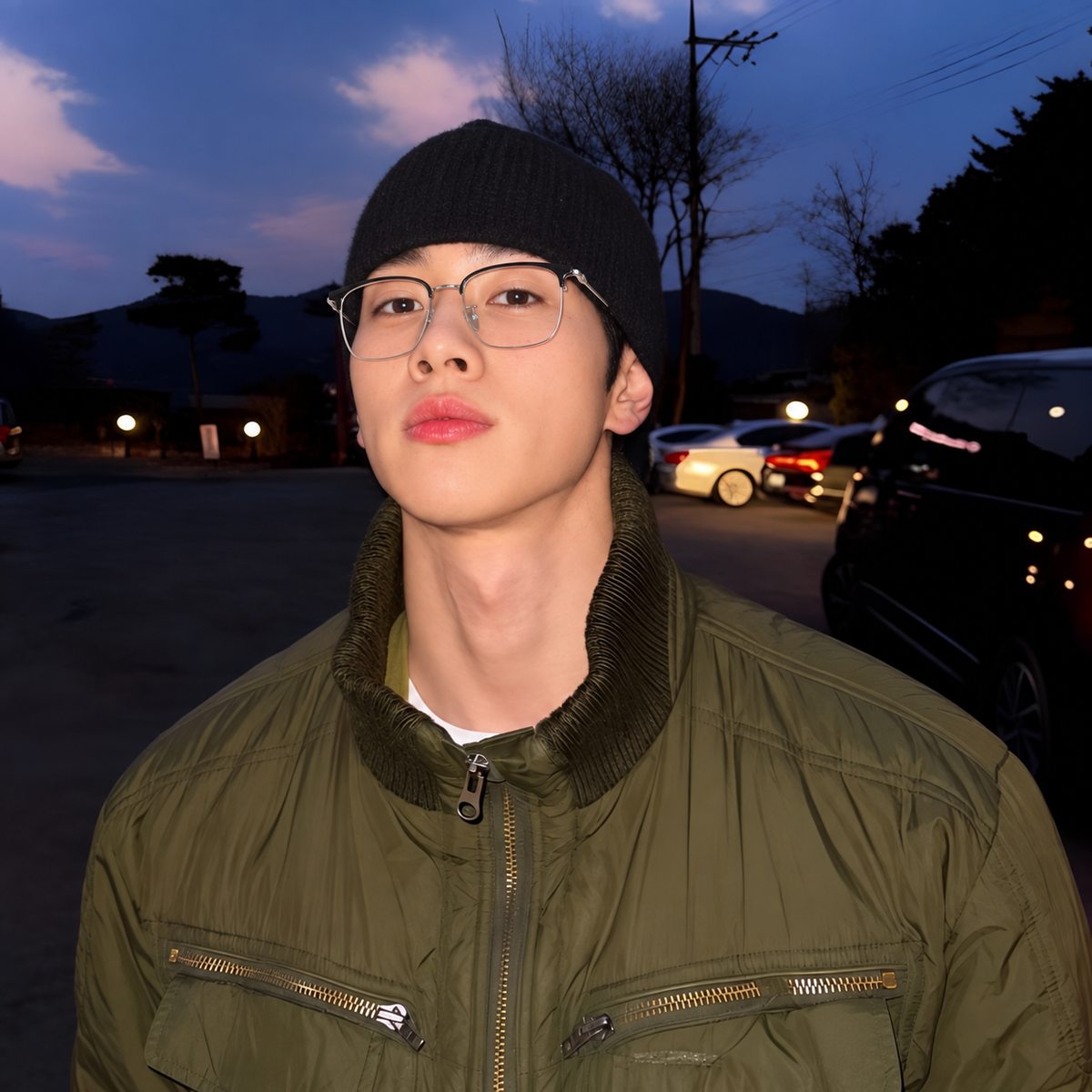 MATSUYAMA model wearing GOODLUUK eyewear