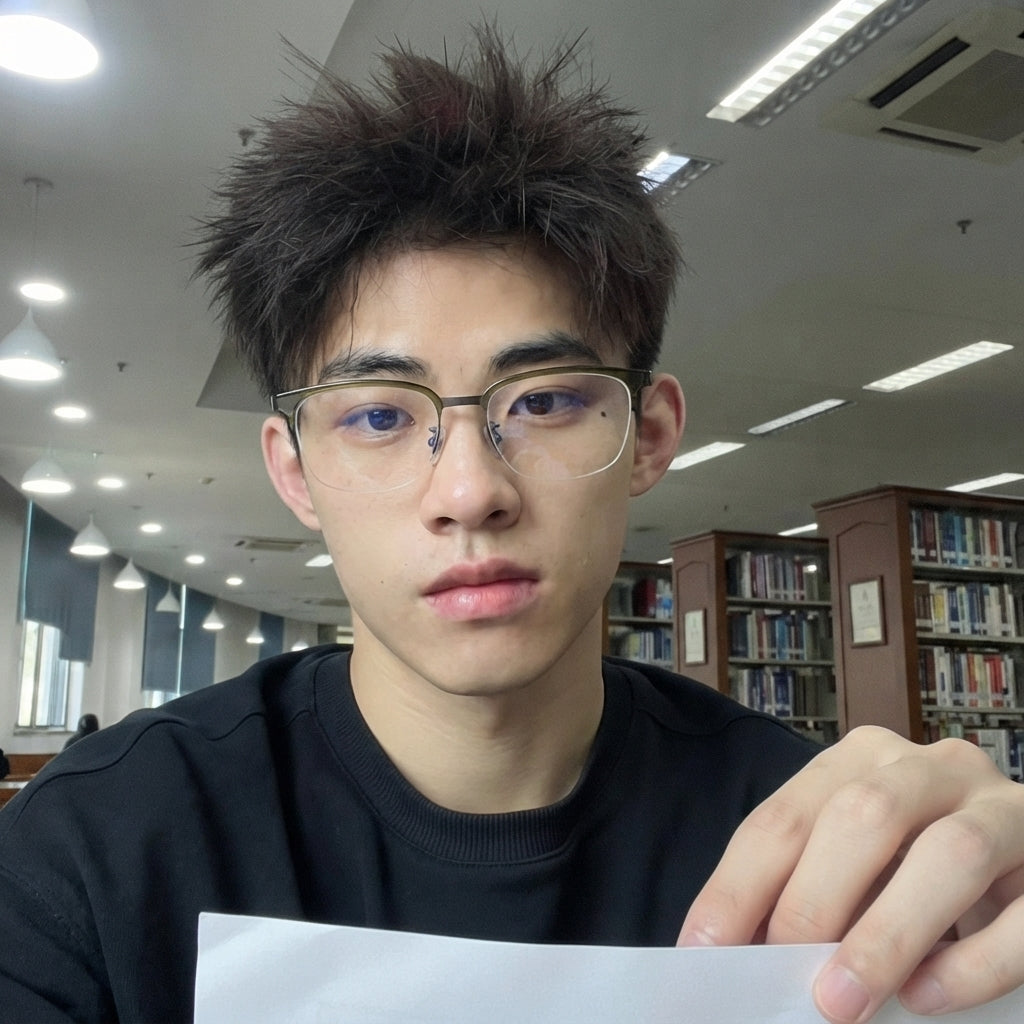 JEJU eyeglasses worn by model