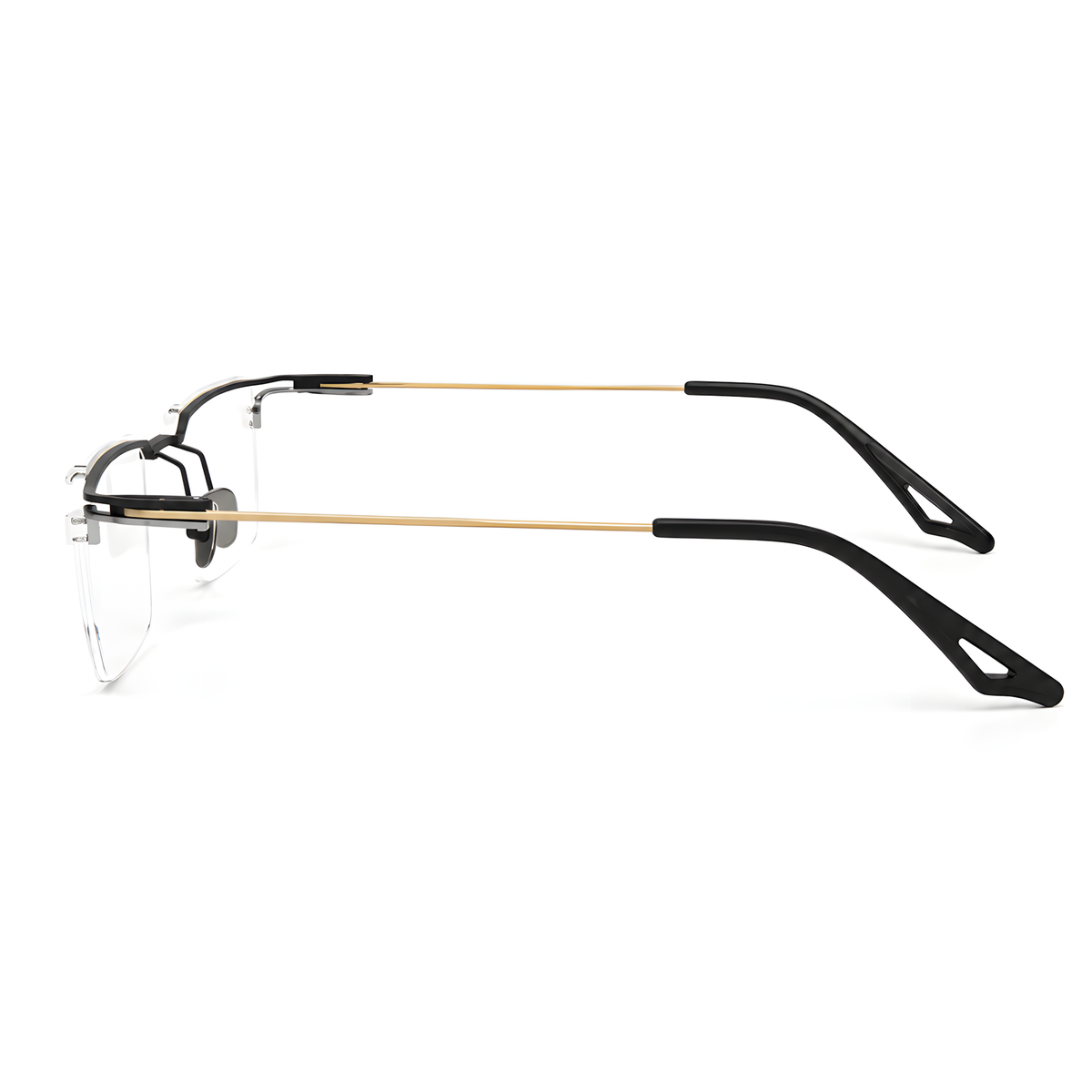 ASAHIKAWA eyeglasses ACT-10白底图黑银金