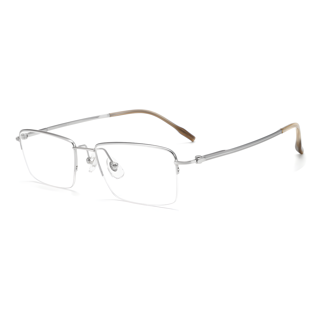 TAKAOKA eyeglasses 15615XR白底图银色