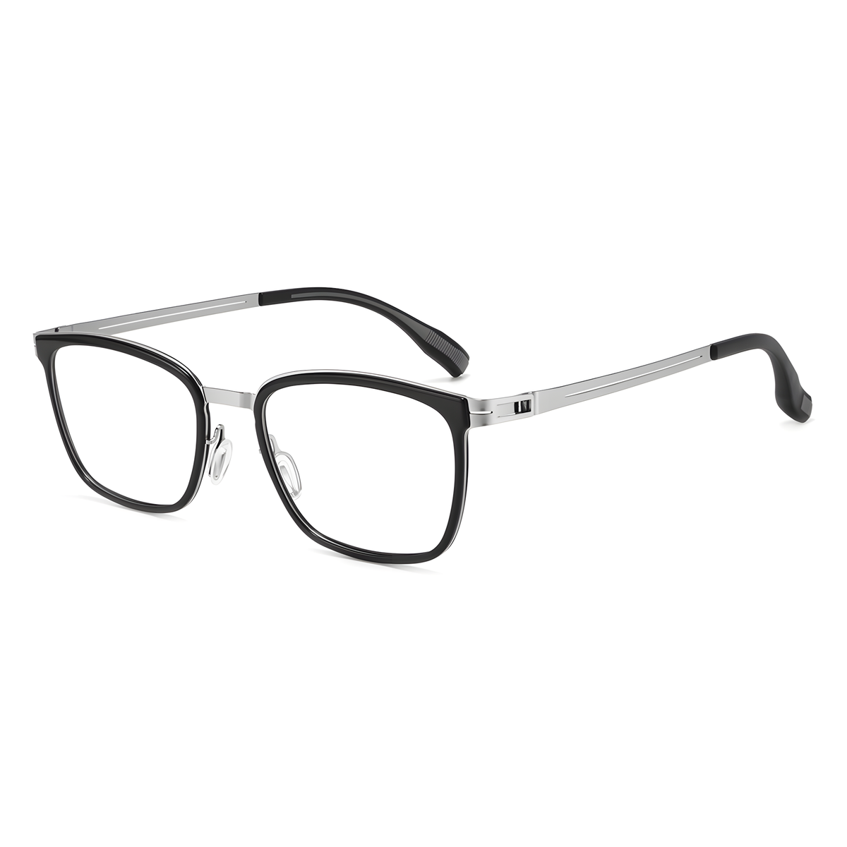 MIZUHO eyeglasses 8606HT白底图黑银