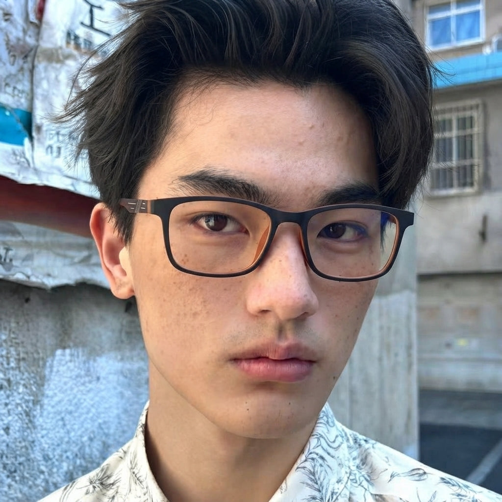 IKEBUKURO eyeglasses worn by model