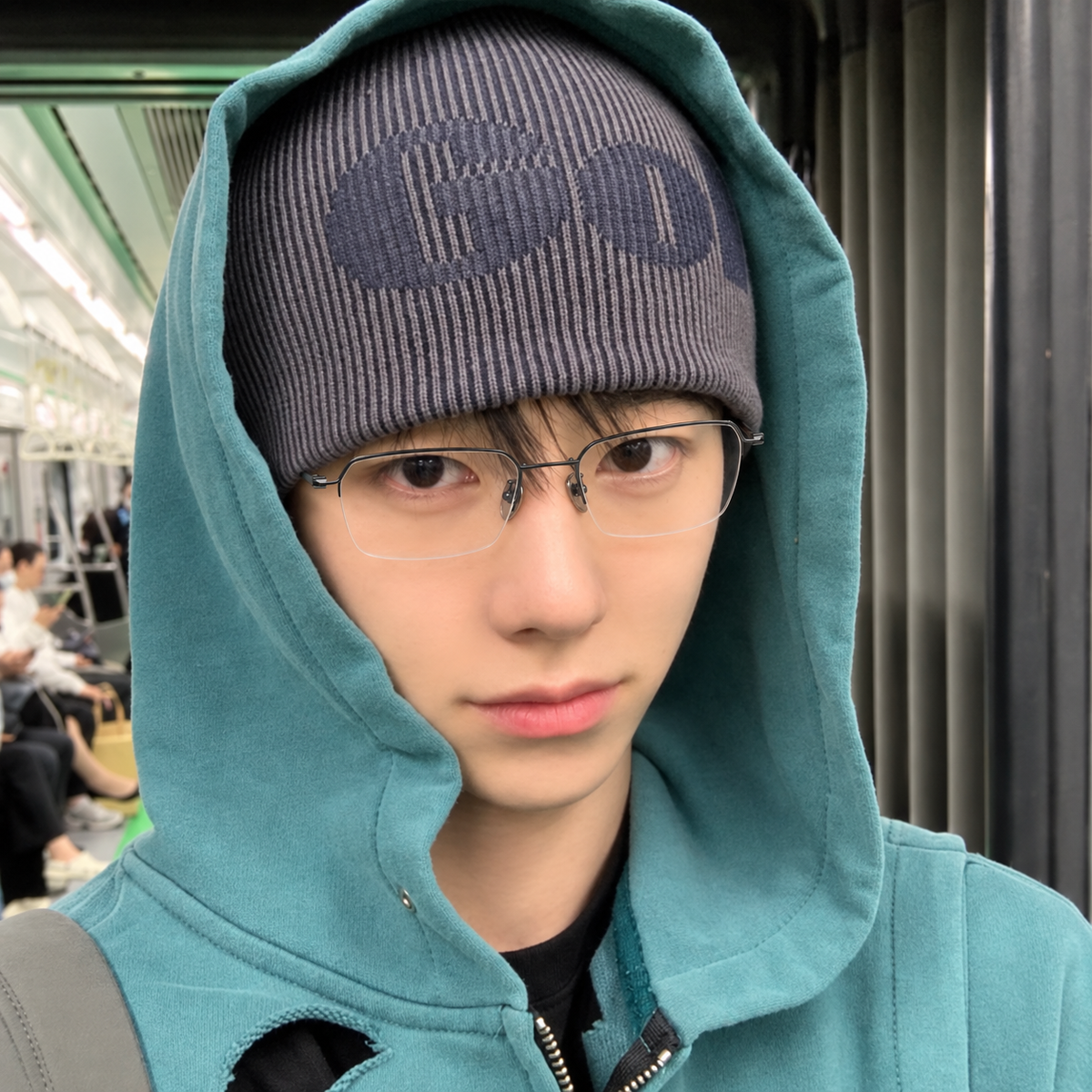 UTSUNOMIYA model wearing GOODLUUK eyewear 2