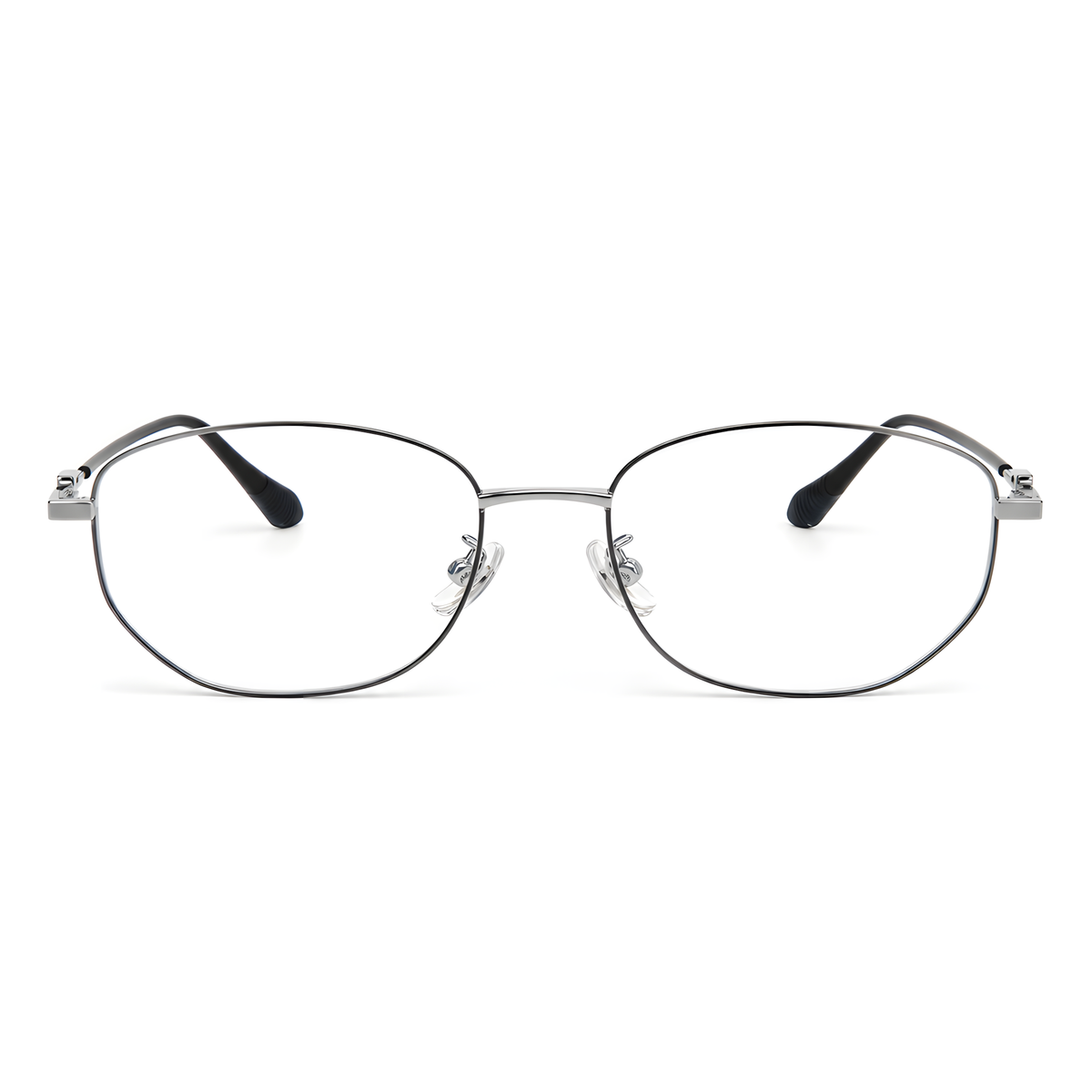 KURE eyeglasses 58273白底图黑银