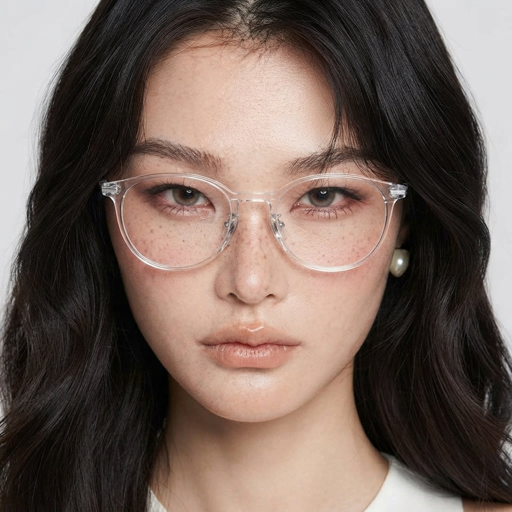 UENO eyeglasses worn by model