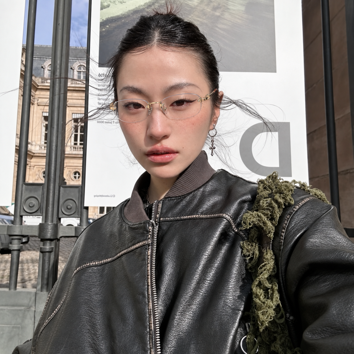 MORIOKA model wearing GOODLUUK eyewear