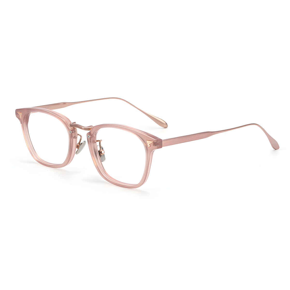 MAEBASHI eyeglasses M80922白底图透粉玫金3
