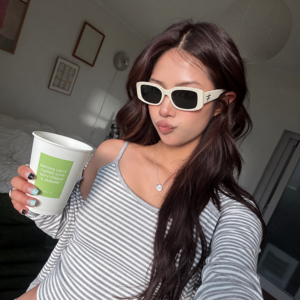 VESPER model wearing GOODLUUK eyewear