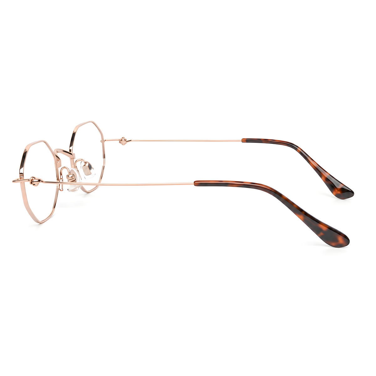 NIIGATA Rose Gold eyeglasses side view