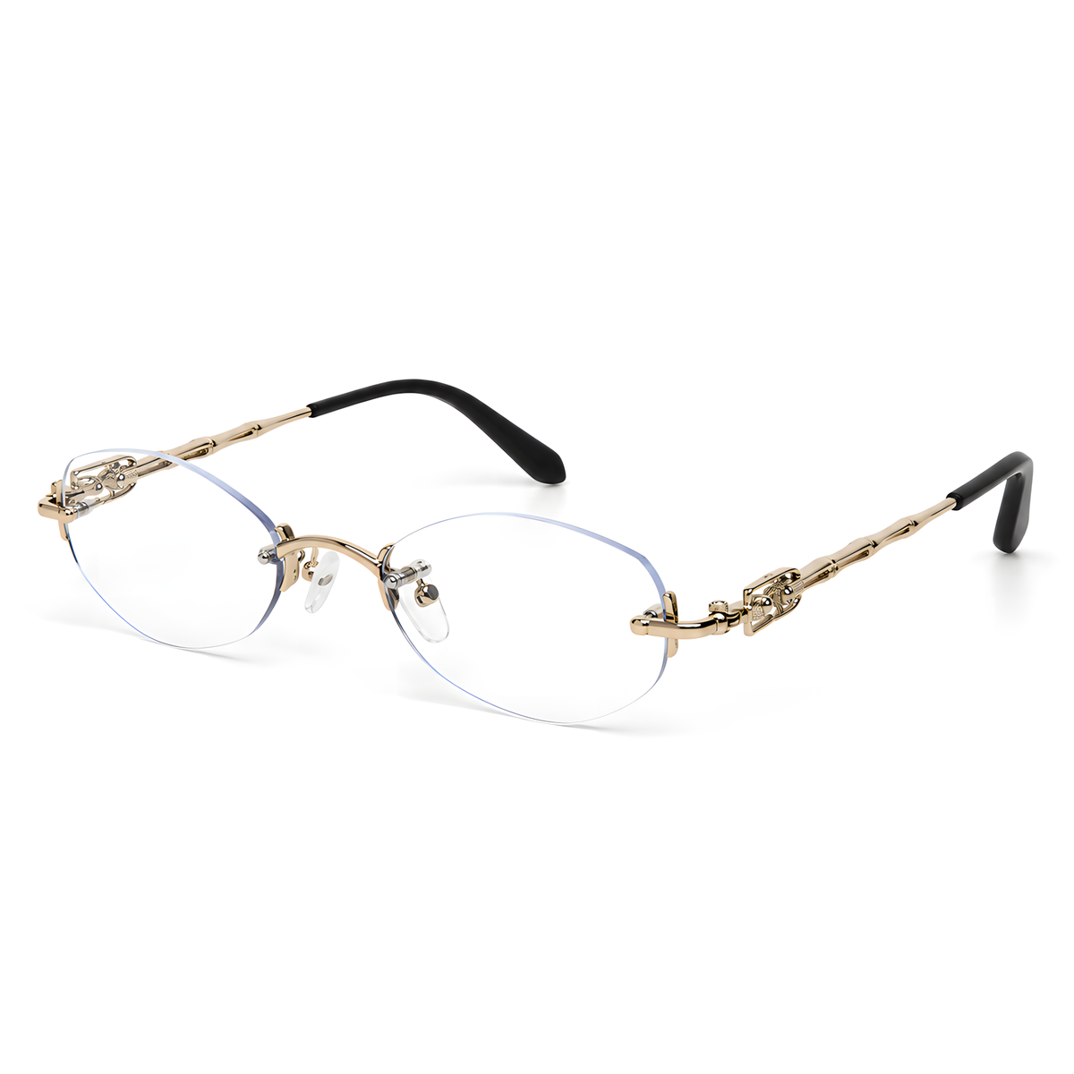IZUMO Gold eyeglasses angle view