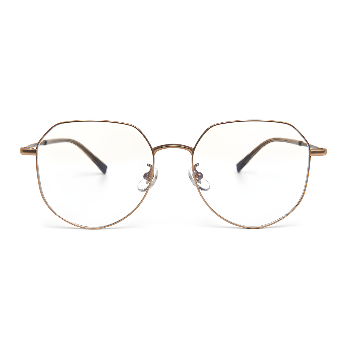 NUMAZU eyeglasses TI0259L白底图拉丝茶色