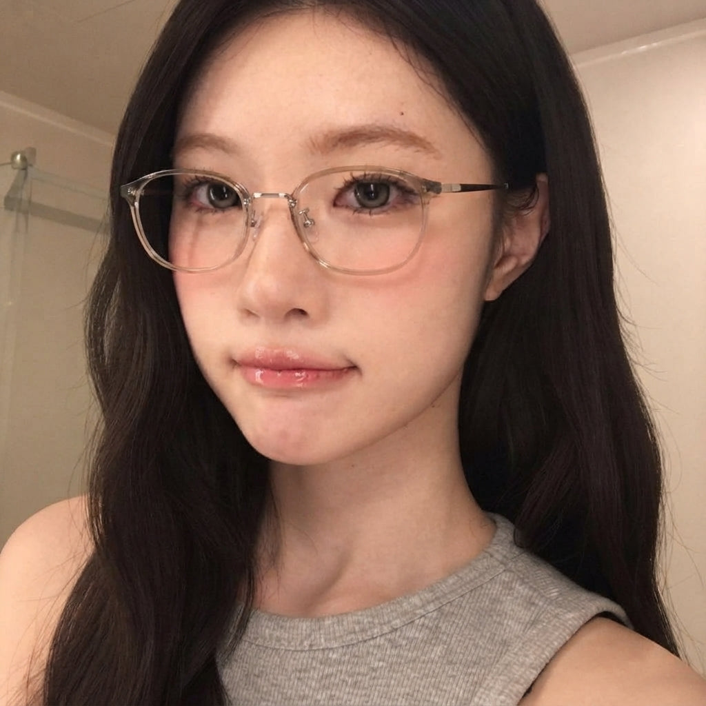 TOYA eyeglasses worn by model