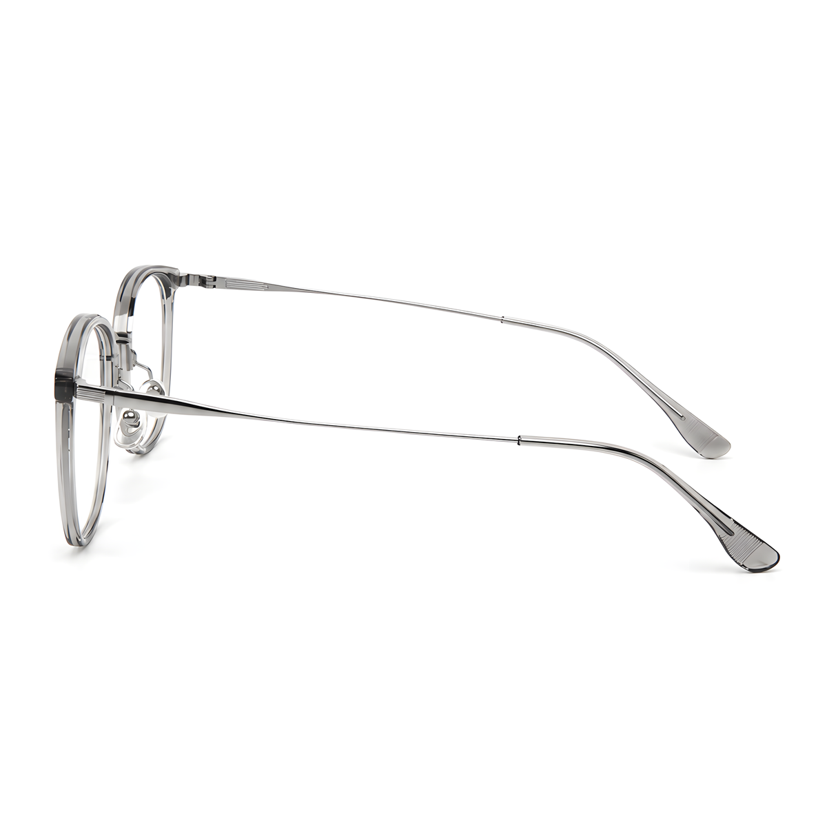 MIYAZAKI Clear Grey eyeglasses front view